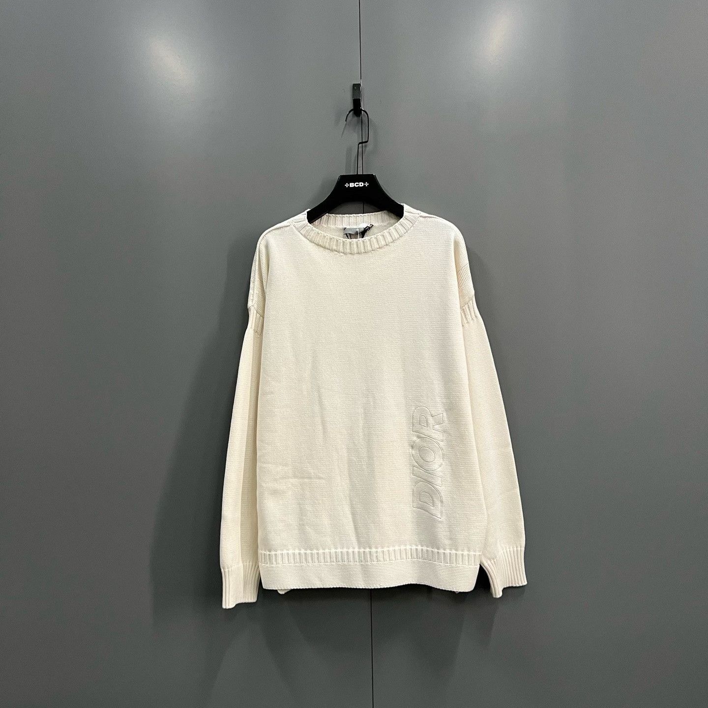 Dior Dior Embroidered Logo Sweater Beige Size XXL Size US XXL / EU 58 / 5 - 2 Thumbnail