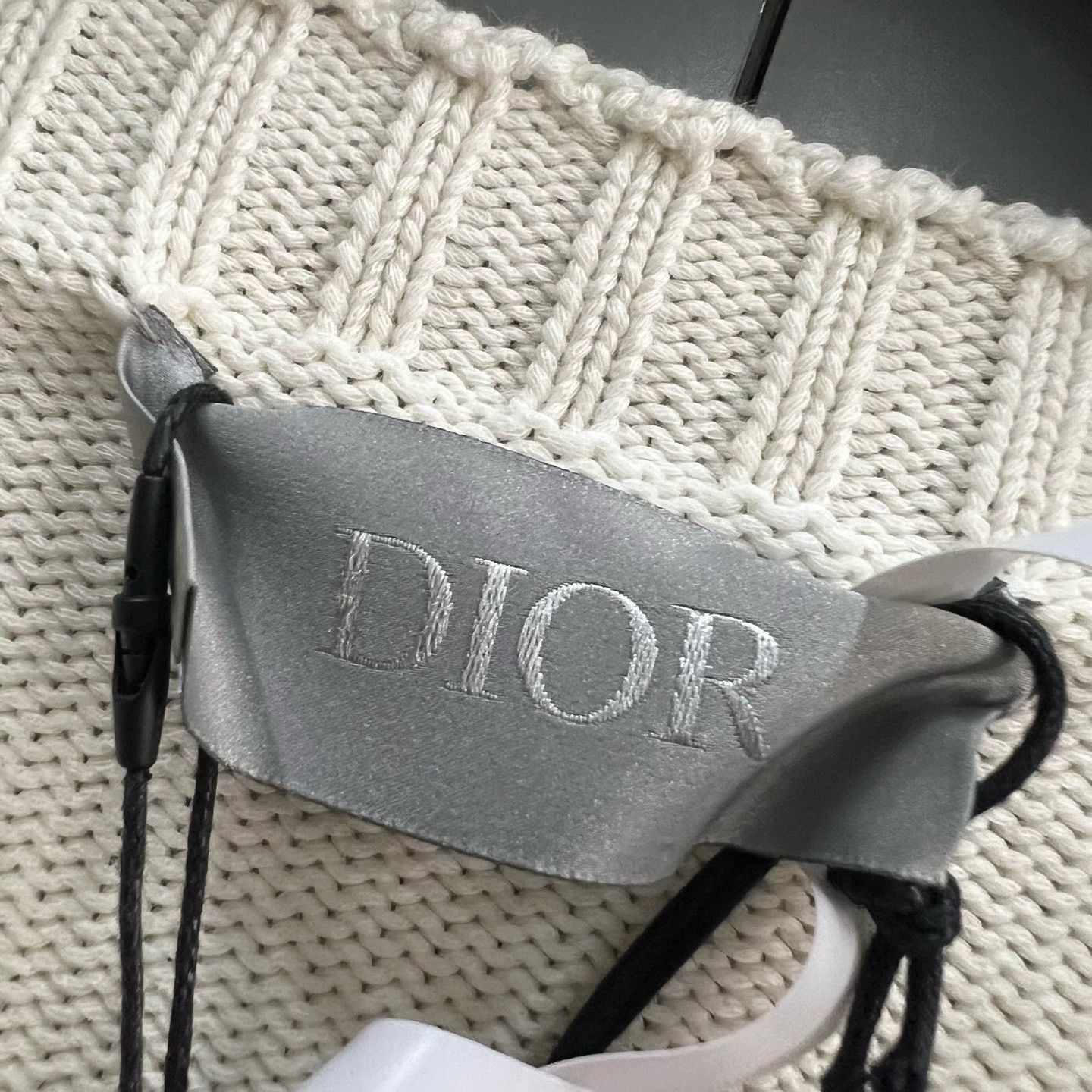 Dior Dior Embroidered Logo Sweater Beige Size XXL Size US XXL / EU 58 / 5 - 5 Thumbnail