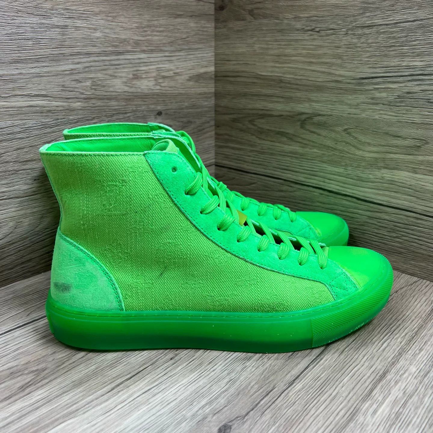 Louis Vuitton Louis Vuitton Tattoo High-Top Sneakers Green US 6.5 Size US 6.5 / EU 39-40 - 5 Thumbnail