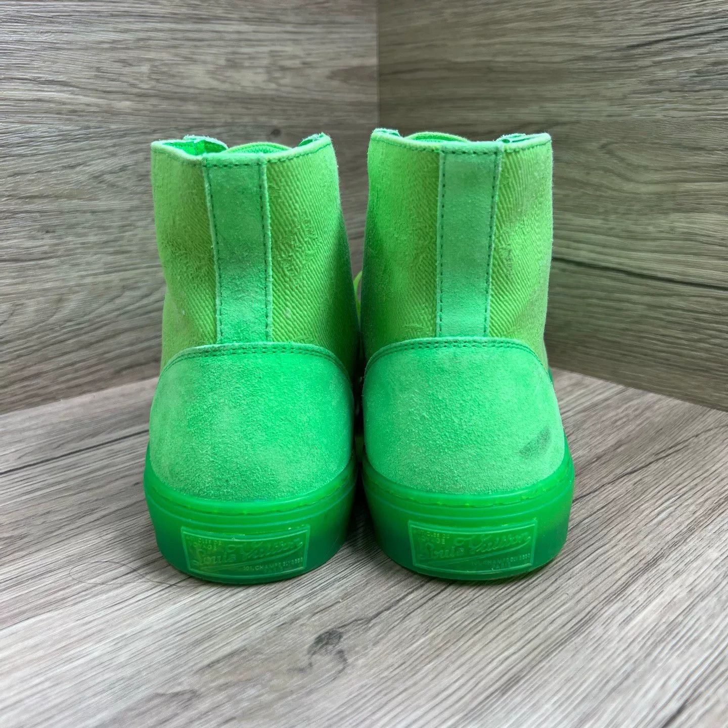 Louis Vuitton Louis Vuitton Tattoo High-Top Sneakers Green US 6.5 Size US 6.5 / EU 39-40 - 4 Thumbnail