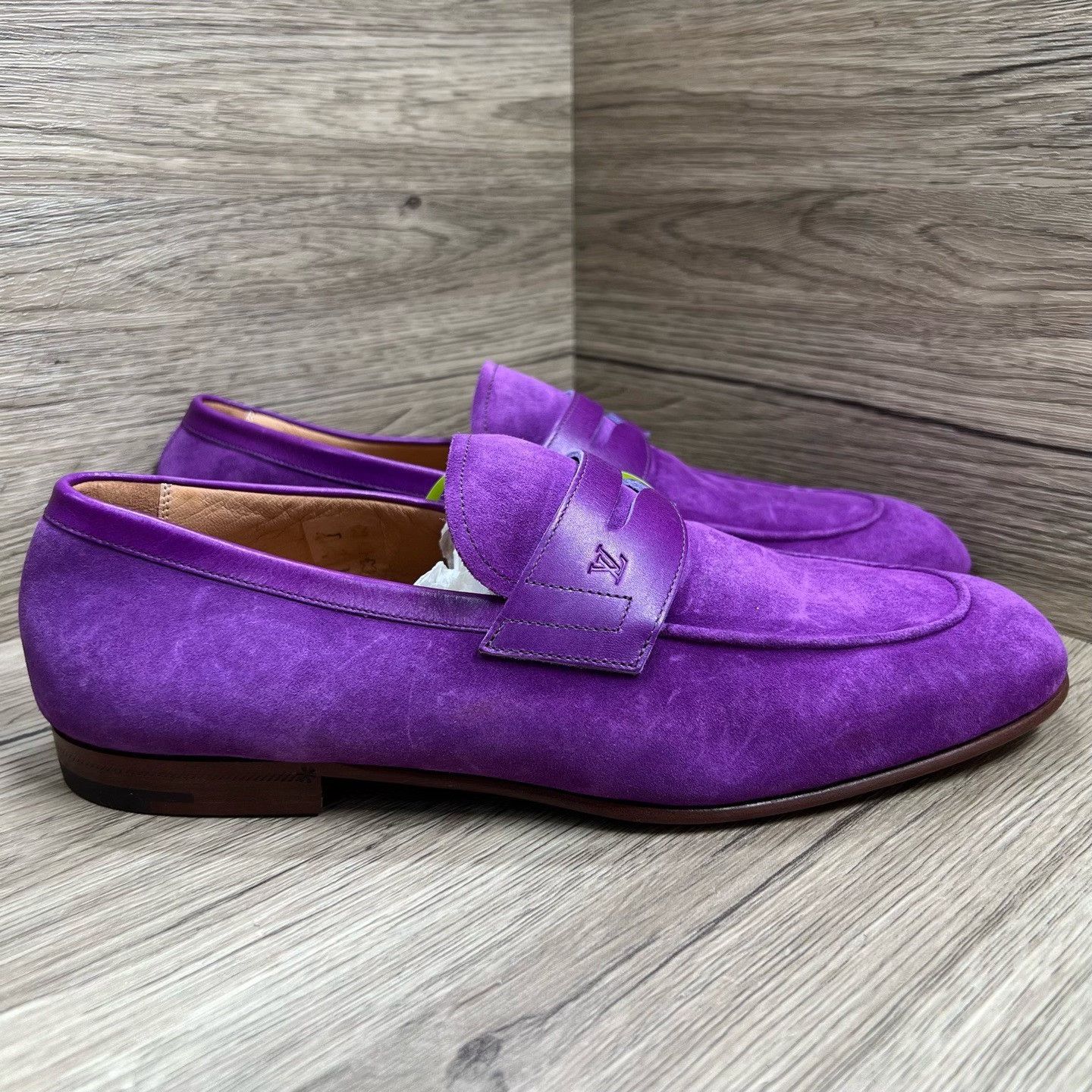 Louis Vuitton Louis Vuitton Purple Suede Loafers US 8 Size US 8 / EU 41 - 4 Thumbnail
