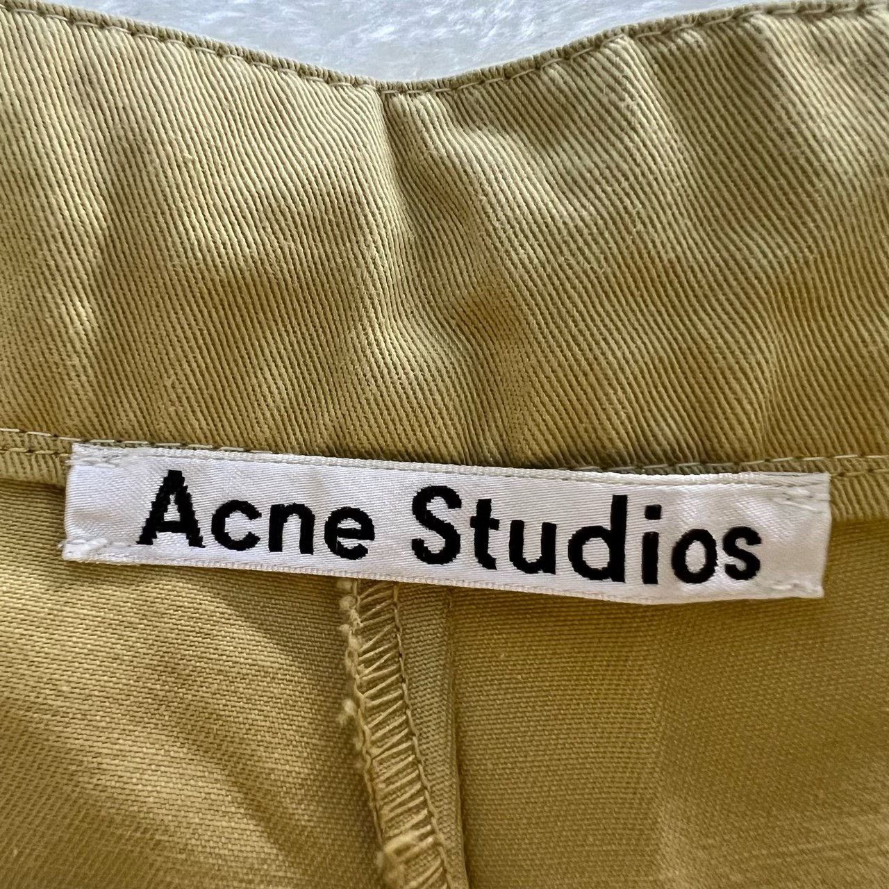 Acne Studios Acne Studios Yellow Cotton Belted Shorts Size 40 Size 28" / US 6 / IT 42 - 4 Thumbnail