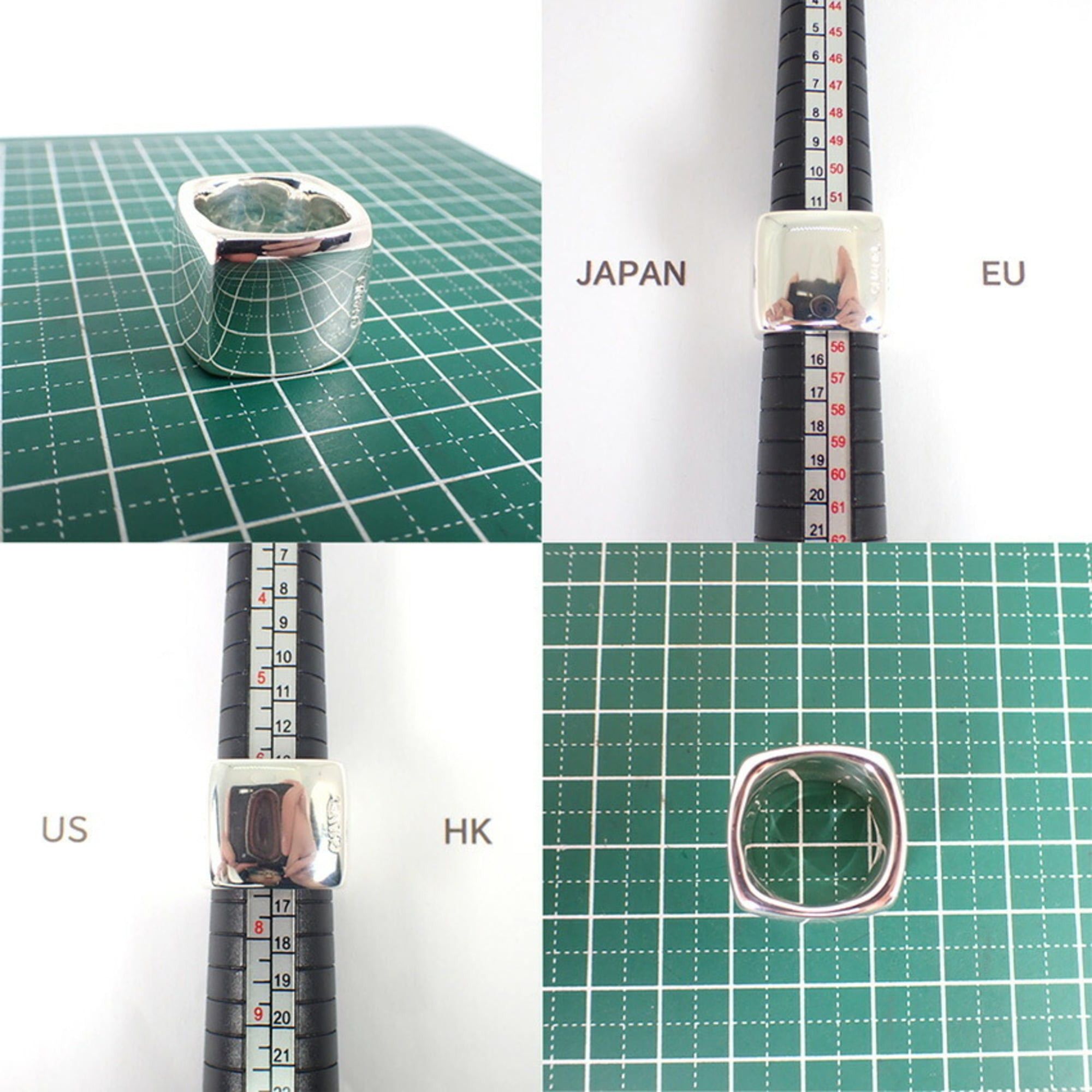 Chanel CHANEL 925 Square Wide Ring, Size 15 Size ONE SIZE - 10 Thumbnail
