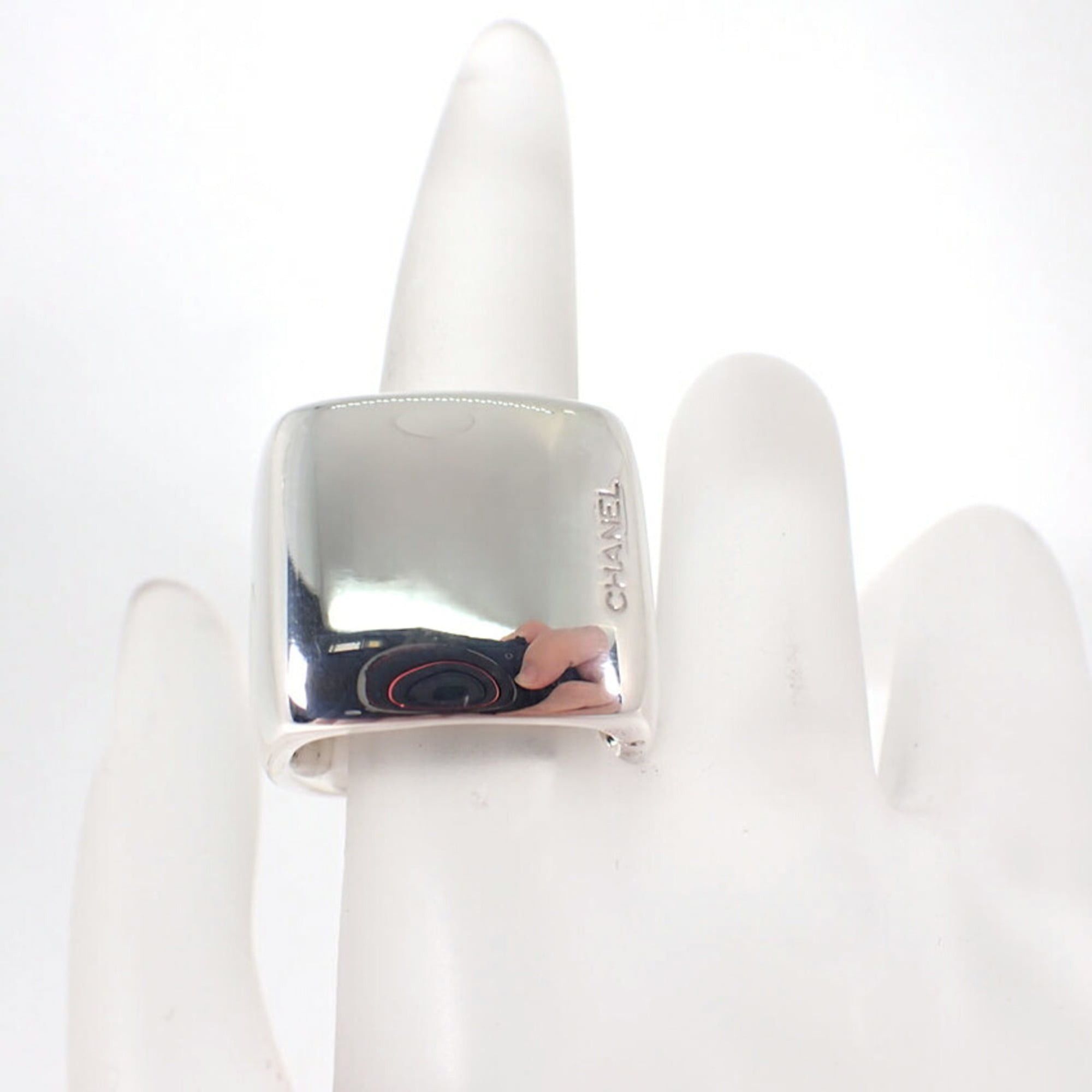 Chanel CHANEL 925 Square Wide Ring, Size 15 Size ONE SIZE - 4 Thumbnail