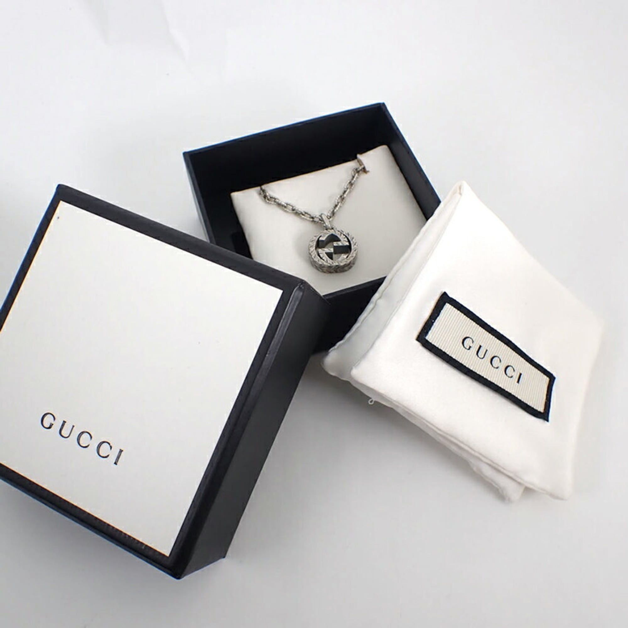 Gucci GUCCI 925 Interlocking G Pendant Necklace Size ONE SIZE - 9 Thumbnail