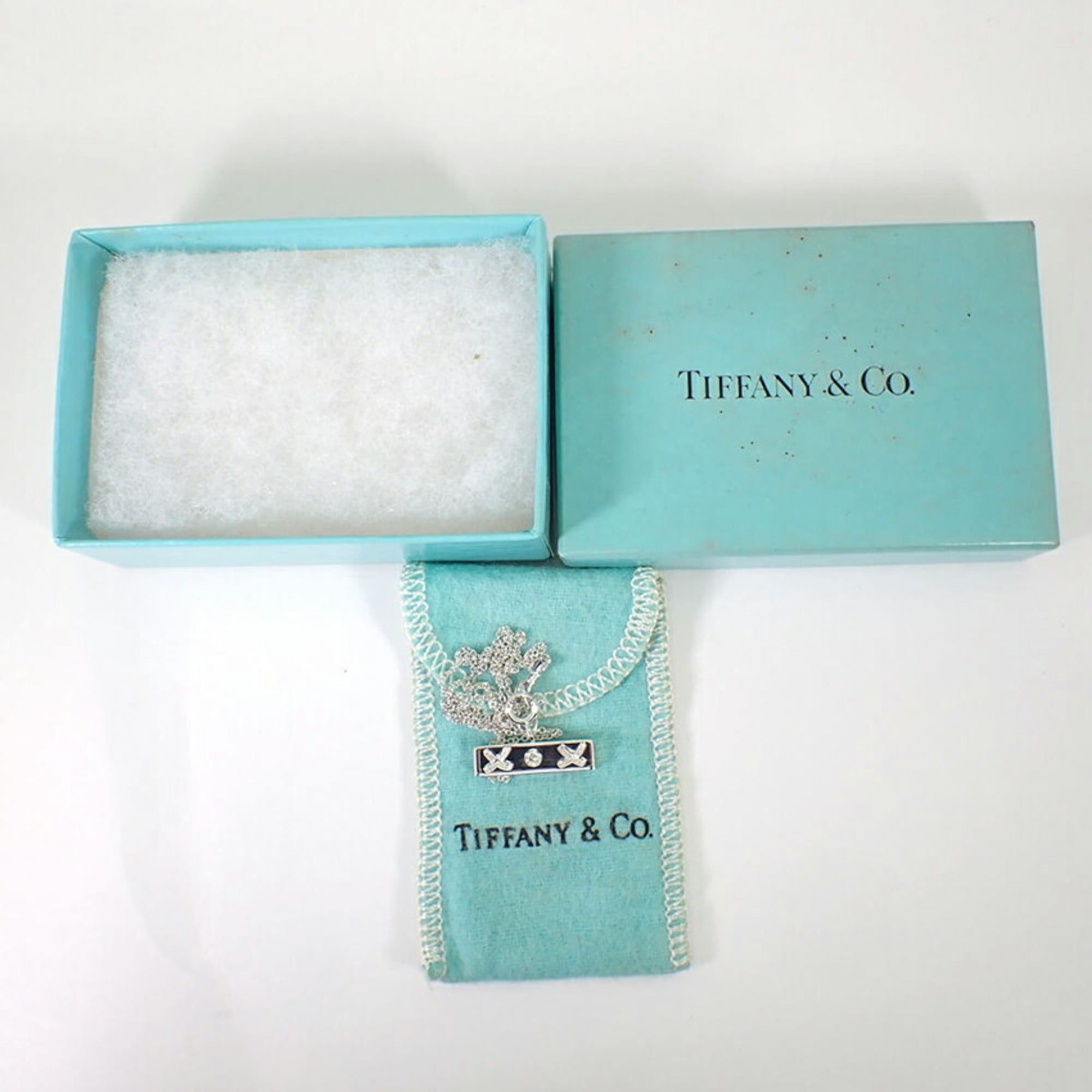 Tiffany & Co. TIFFANY & Co. 925 Kiss Bar Diamond Paloma Picasso Necklace Size ONE SIZE - 10 Thumbnail