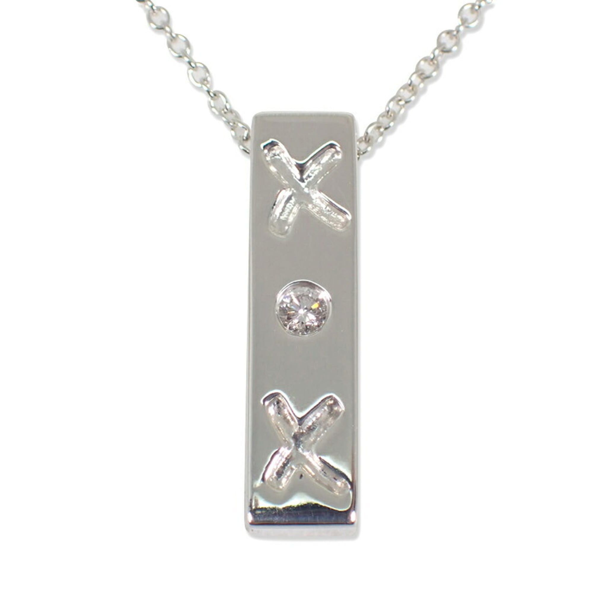 Tiffany & Co. TIFFANY & Co. 925 Kiss Bar Diamond Paloma Picasso Necklace Size ONE SIZE - 2 Thumbnail
