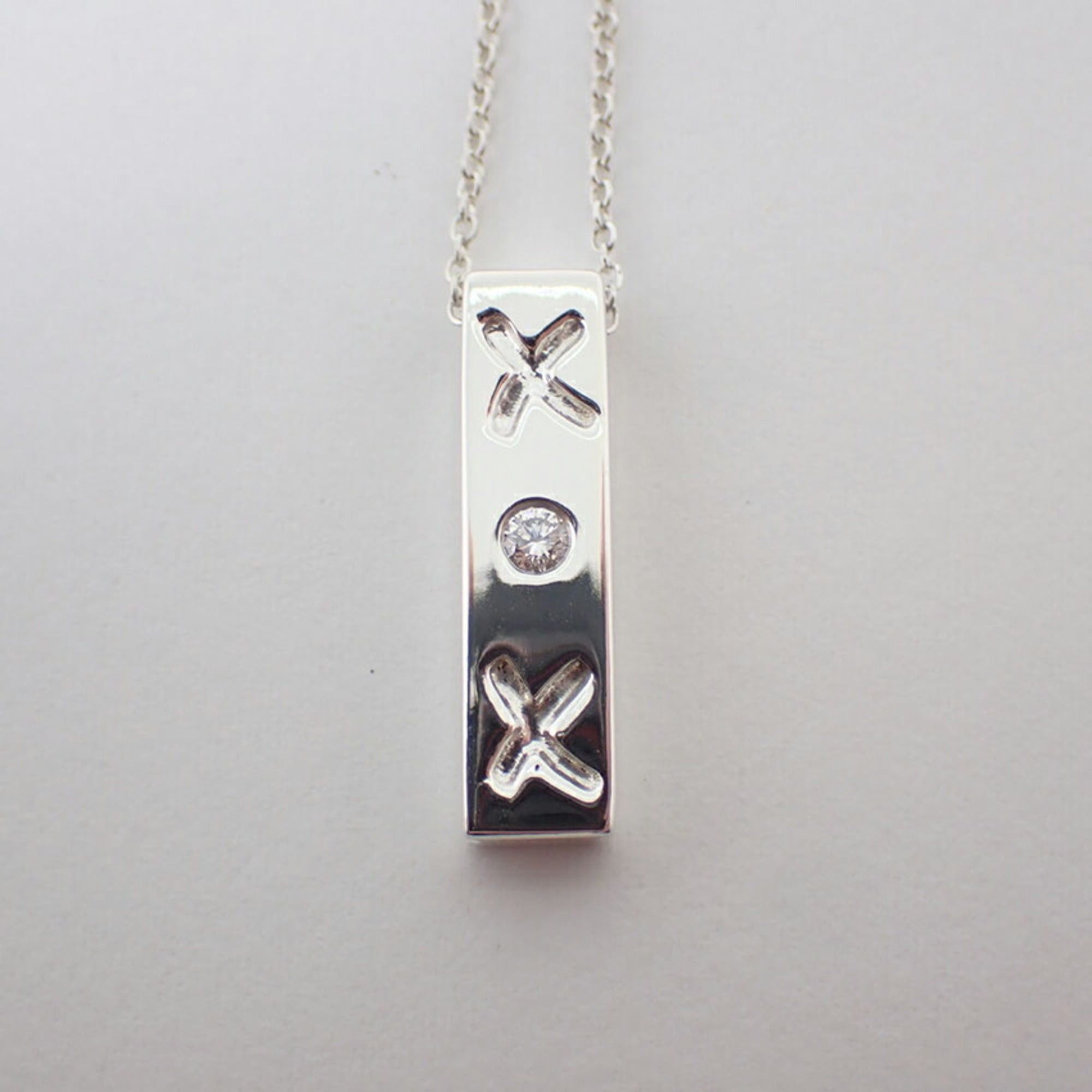 Tiffany & Co. TIFFANY & Co. 925 Kiss Bar Diamond Paloma Picasso Necklace Size ONE SIZE - 6 Thumbnail