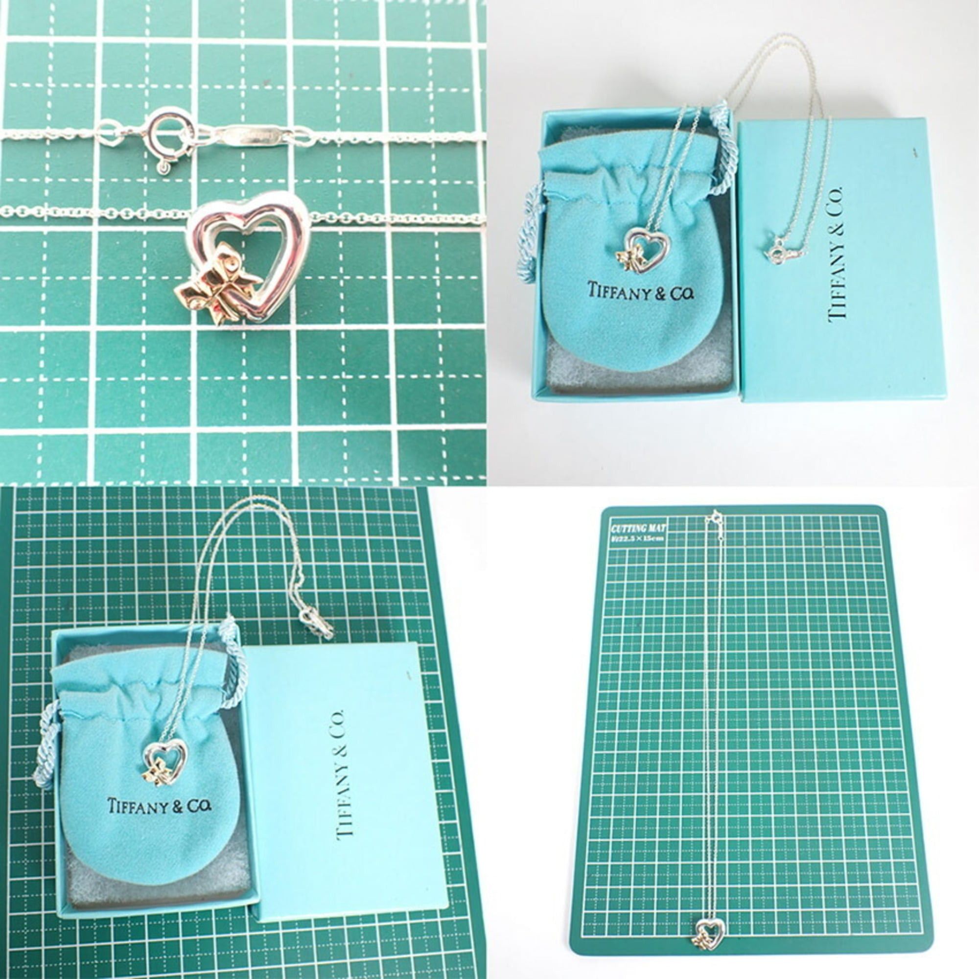 Tiffany & Co. TIFFANY & Co. 925 750 Heart Ribbon Pendant Necklace Size ONE SIZE - 10 Thumbnail