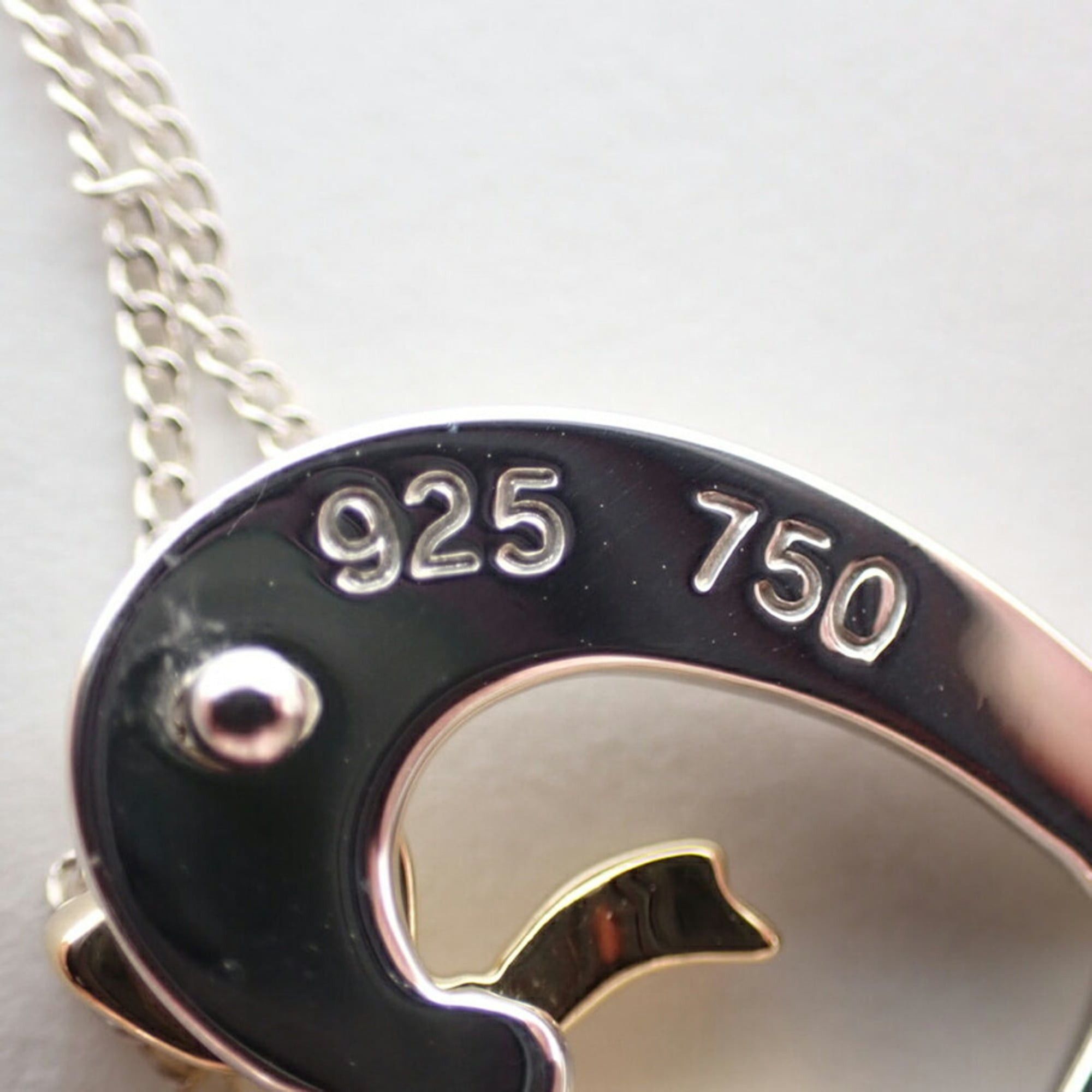 Tiffany & Co. TIFFANY & Co. 925 750 Heart Ribbon Pendant Necklace Size ONE SIZE - 9 Thumbnail