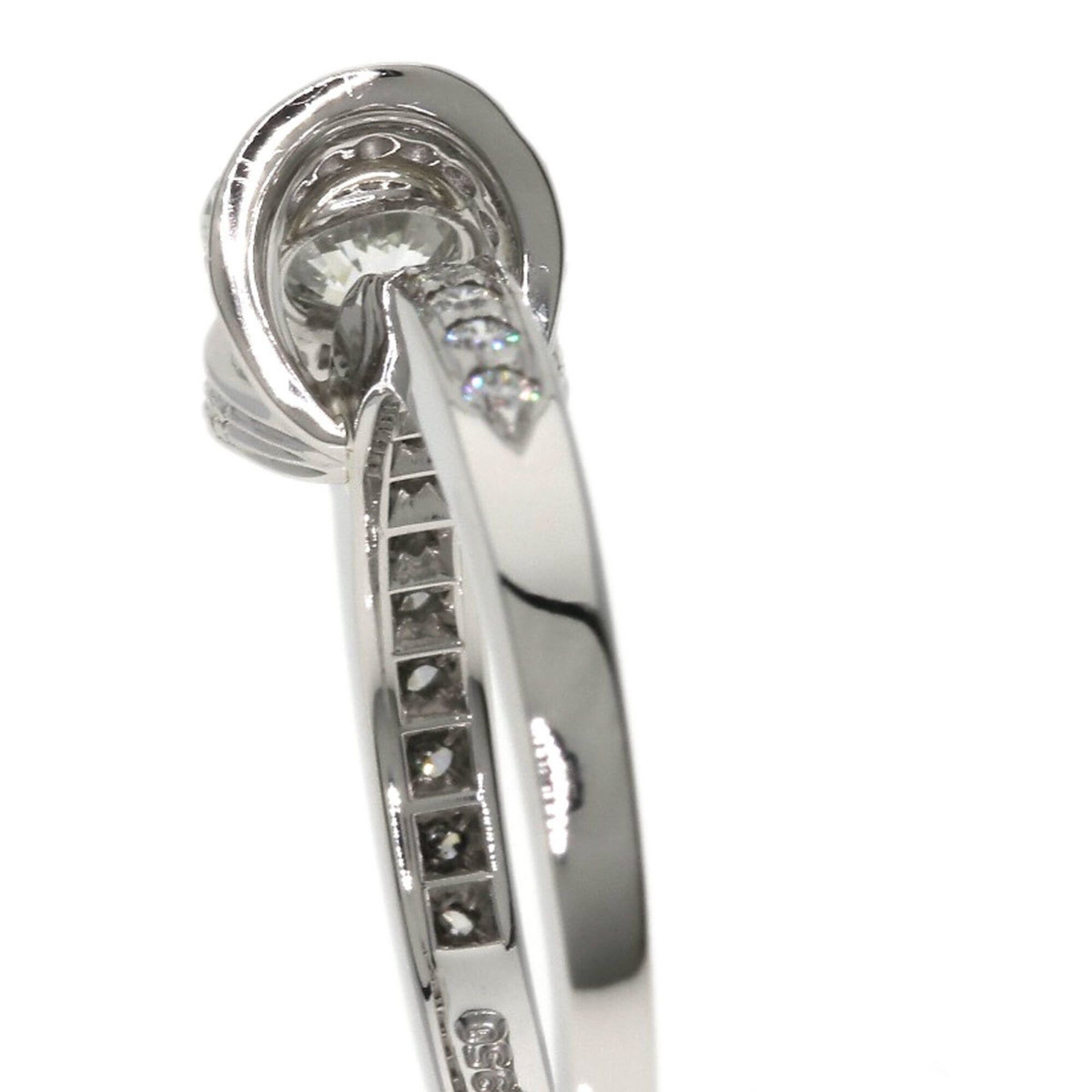 Tiffany & Co. Tiffany & Co. Ribbon Diamond Ring, Platinum PT950, Women's Ring. Size ONE SIZE - 8 Thumbnail