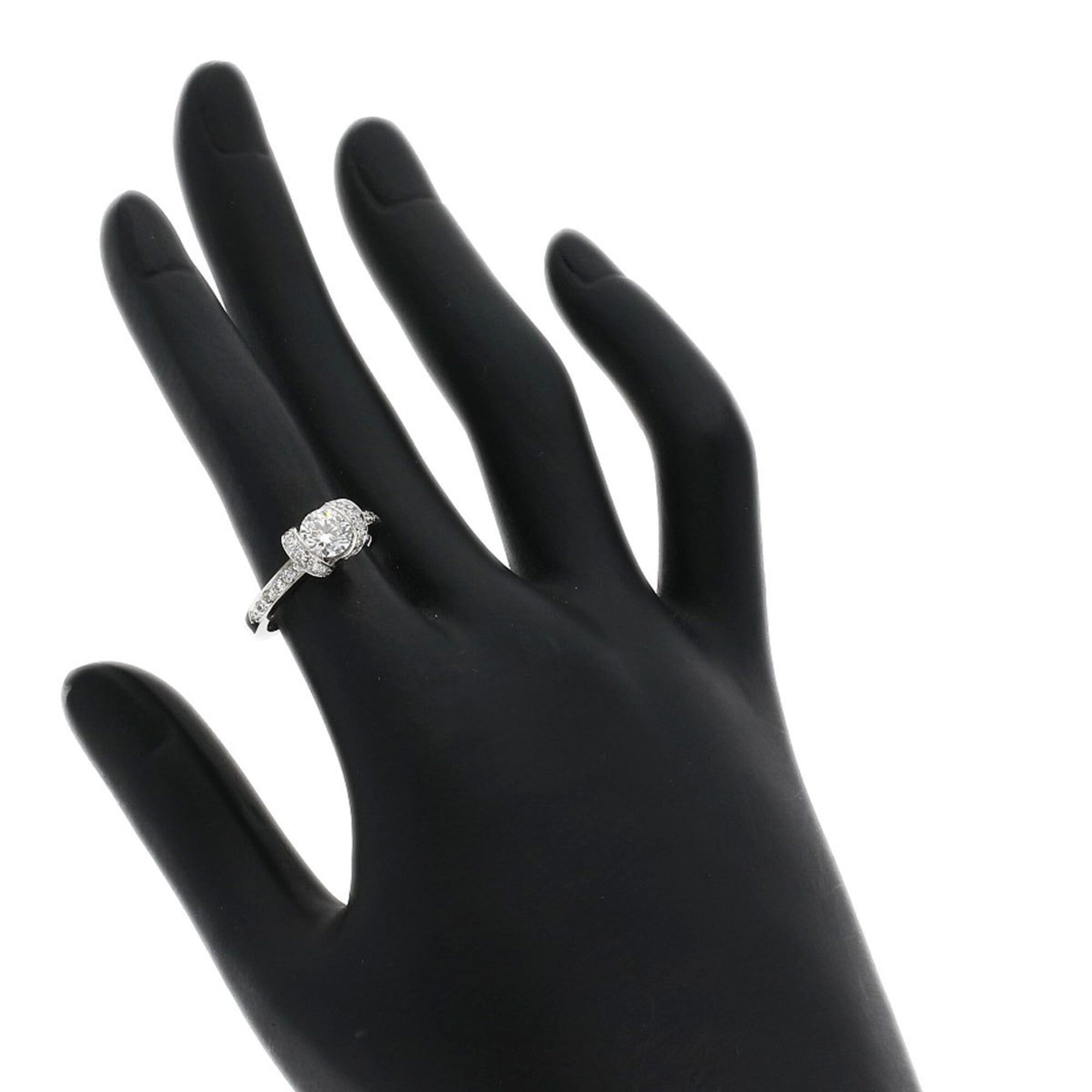 Tiffany & Co. Tiffany & Co. Ribbon Diamond Ring, Platinum PT950, Women's Ring. Size ONE SIZE - 7 Thumbnail