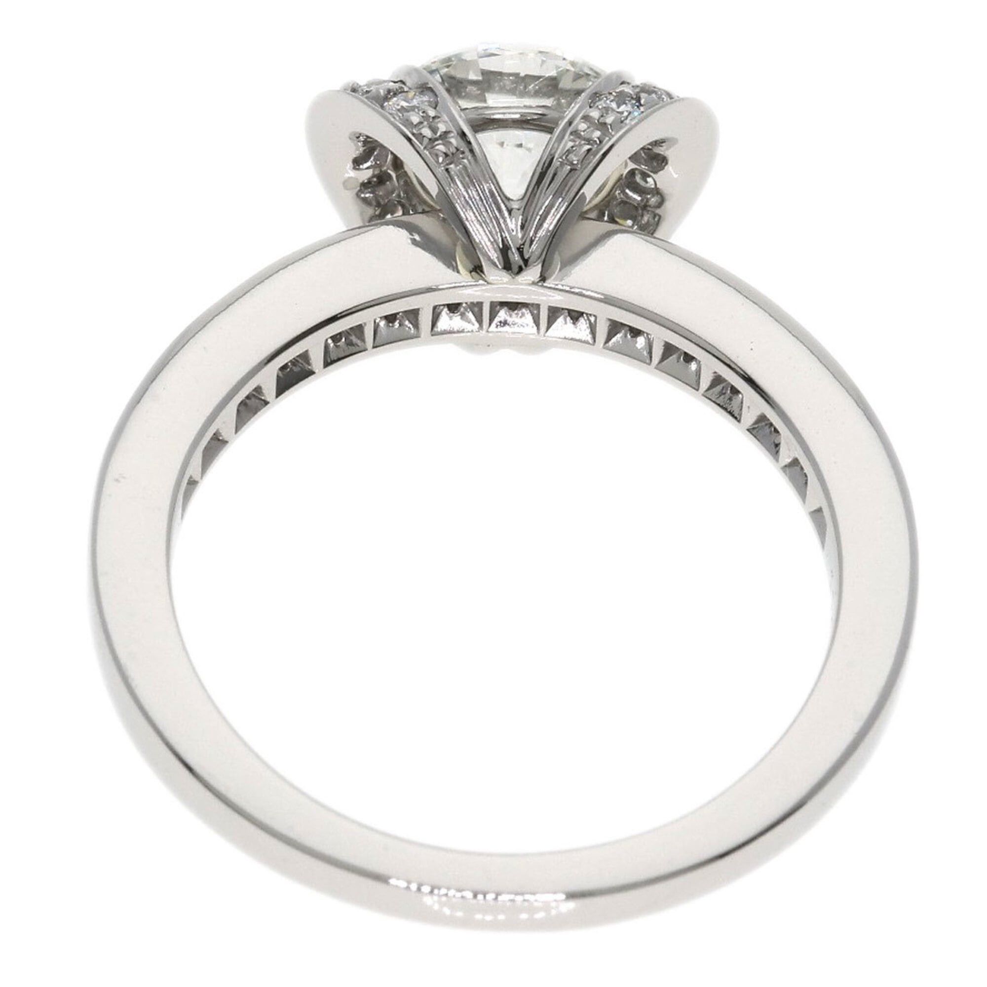 Tiffany & Co. Tiffany & Co. Ribbon Diamond Ring, Platinum PT950, Women's Ring. Size ONE SIZE - 4 Thumbnail