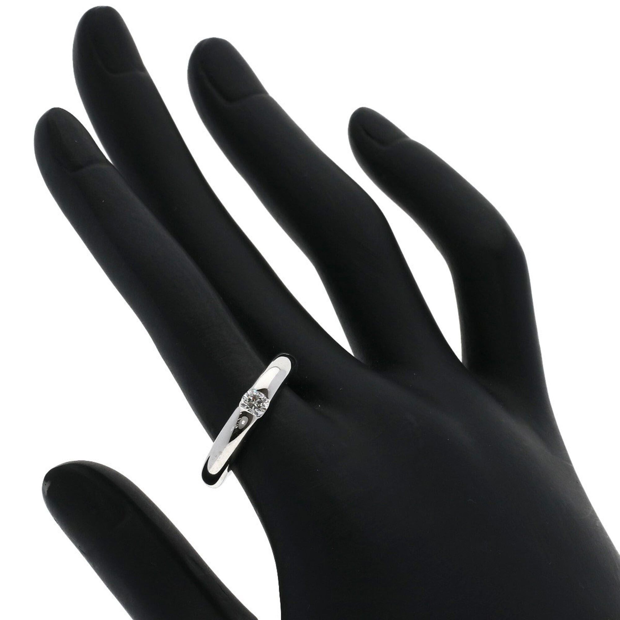 Cartier Cartier Ellipse Diamond Ring #53, 18K White Gold, Women's. Size ONE SIZE - 6 Thumbnail