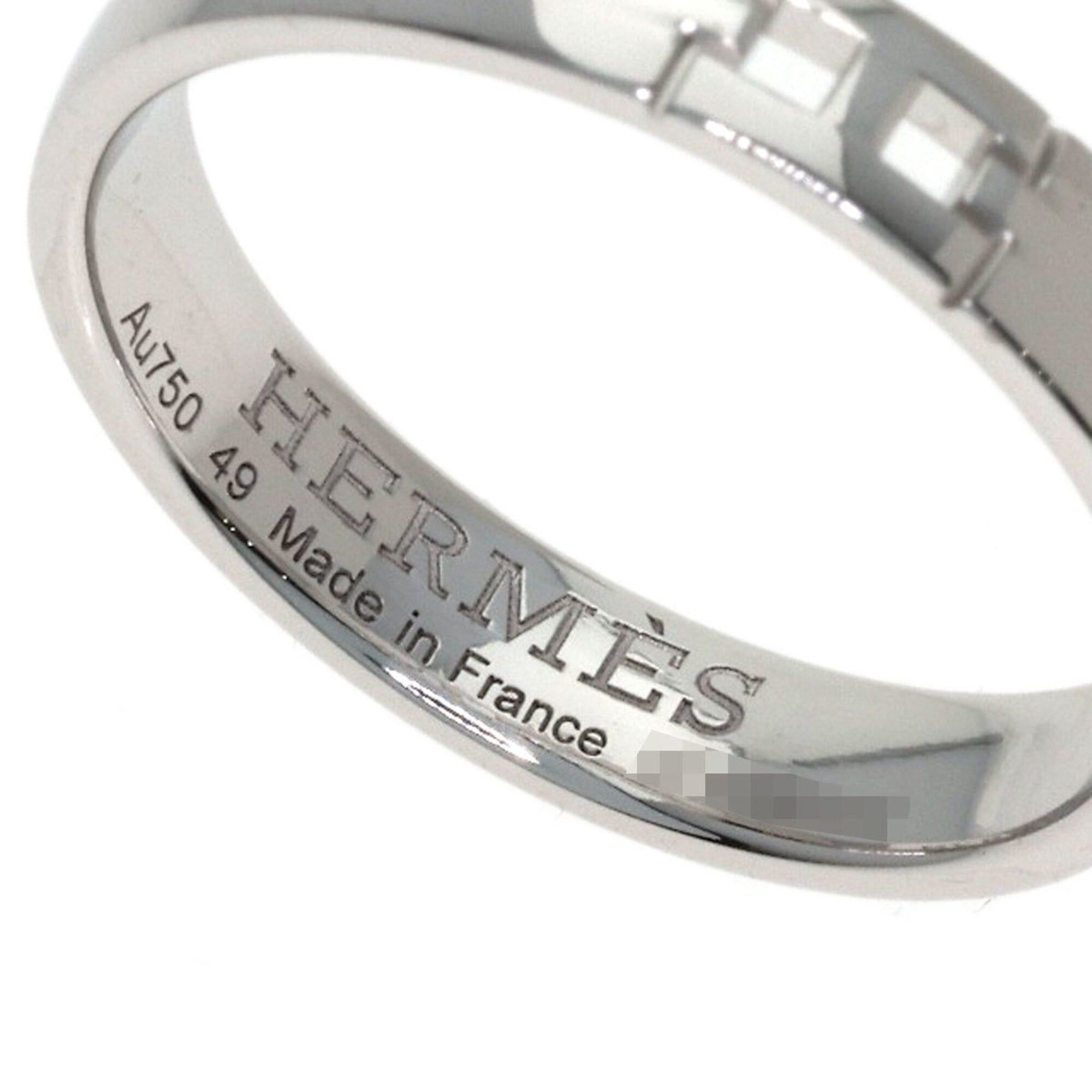 Hermes Hermes Ever Hercules #49 Ring, 18K White Gold, Women's Size ONE SIZE - 6 Thumbnail