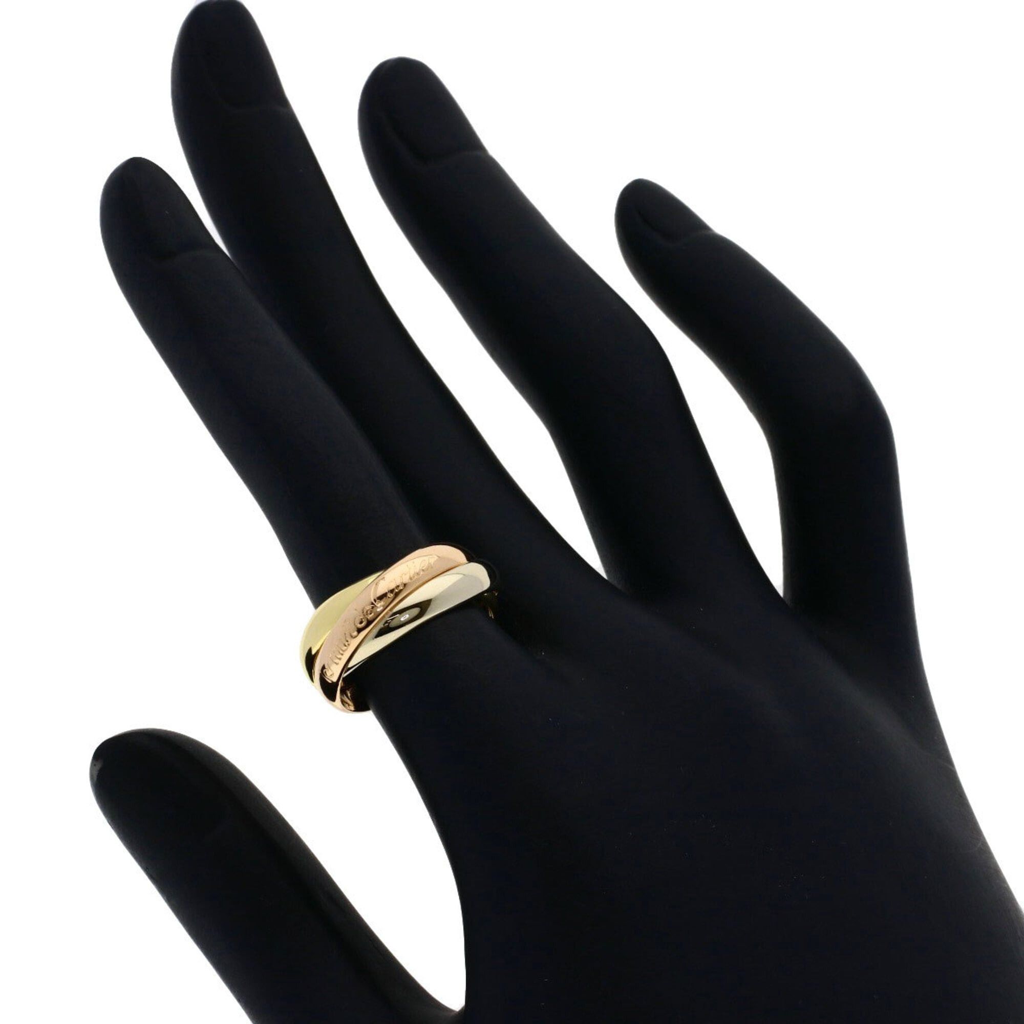 Cartier Cartier Trinity #50 Ring - 18K Yellow Gold/18K Pink White Gold Women's CARTIER Size ONE SIZE - 4 Thumbnail
