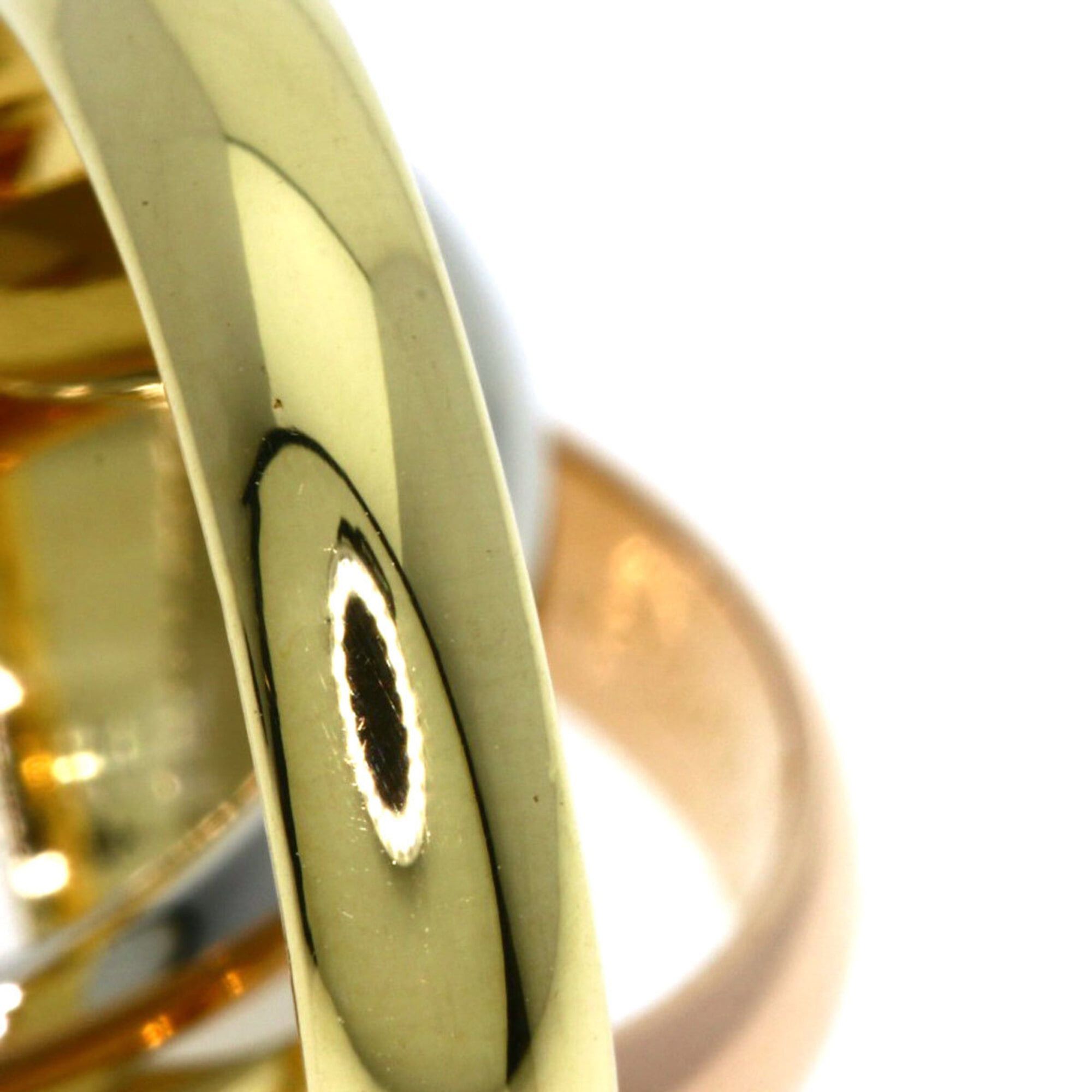 Cartier Cartier Trinity MM #53 Ring - 18K Yellow Gold/18K Pink White Gold Women's CARTIER Size ONE SIZE - 5 Thumbnail