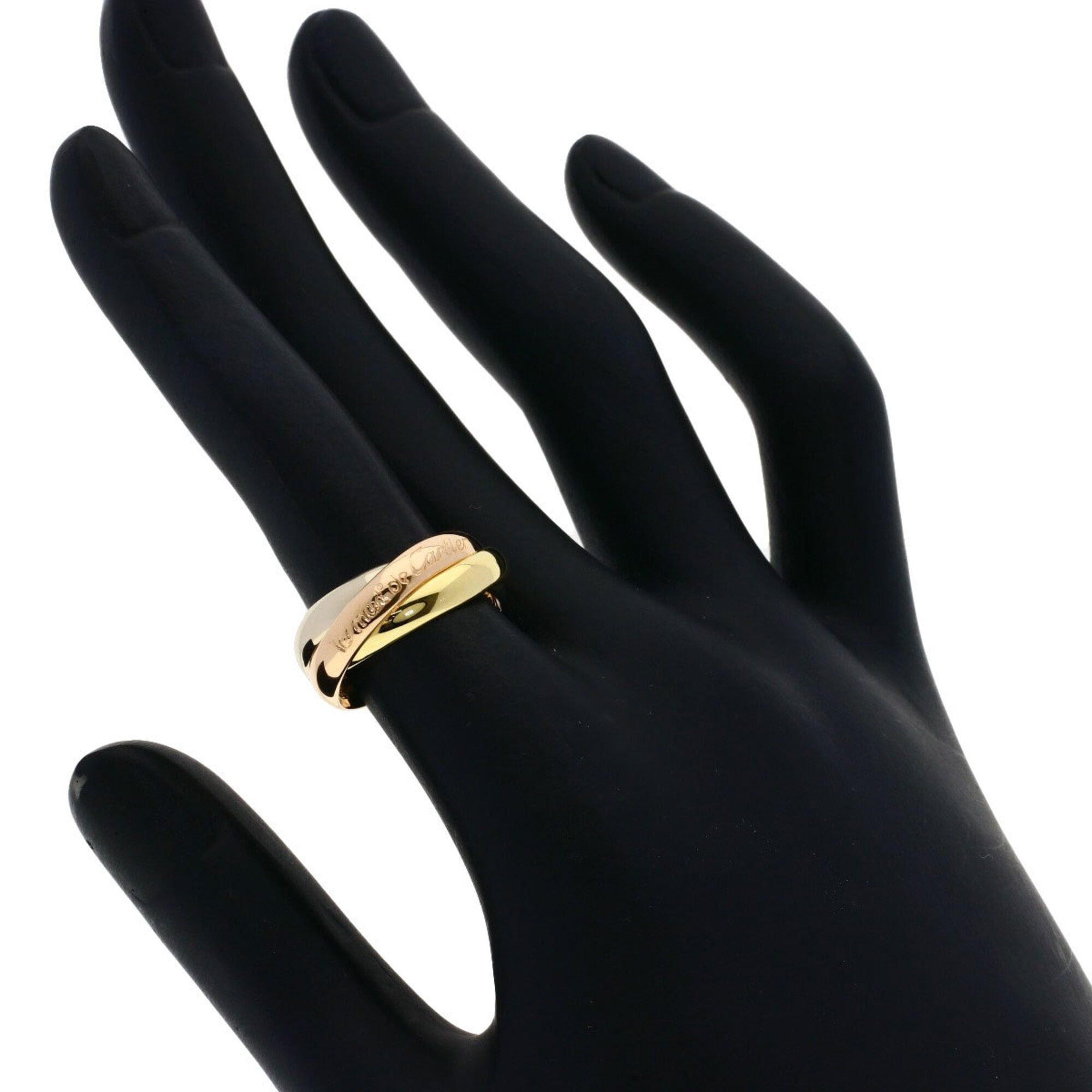 Cartier Cartier Trinity #50 Ring - 18K Yellow Gold/18K Pink White Gold Women's CARTIER Size ONE SIZE - 4 Thumbnail