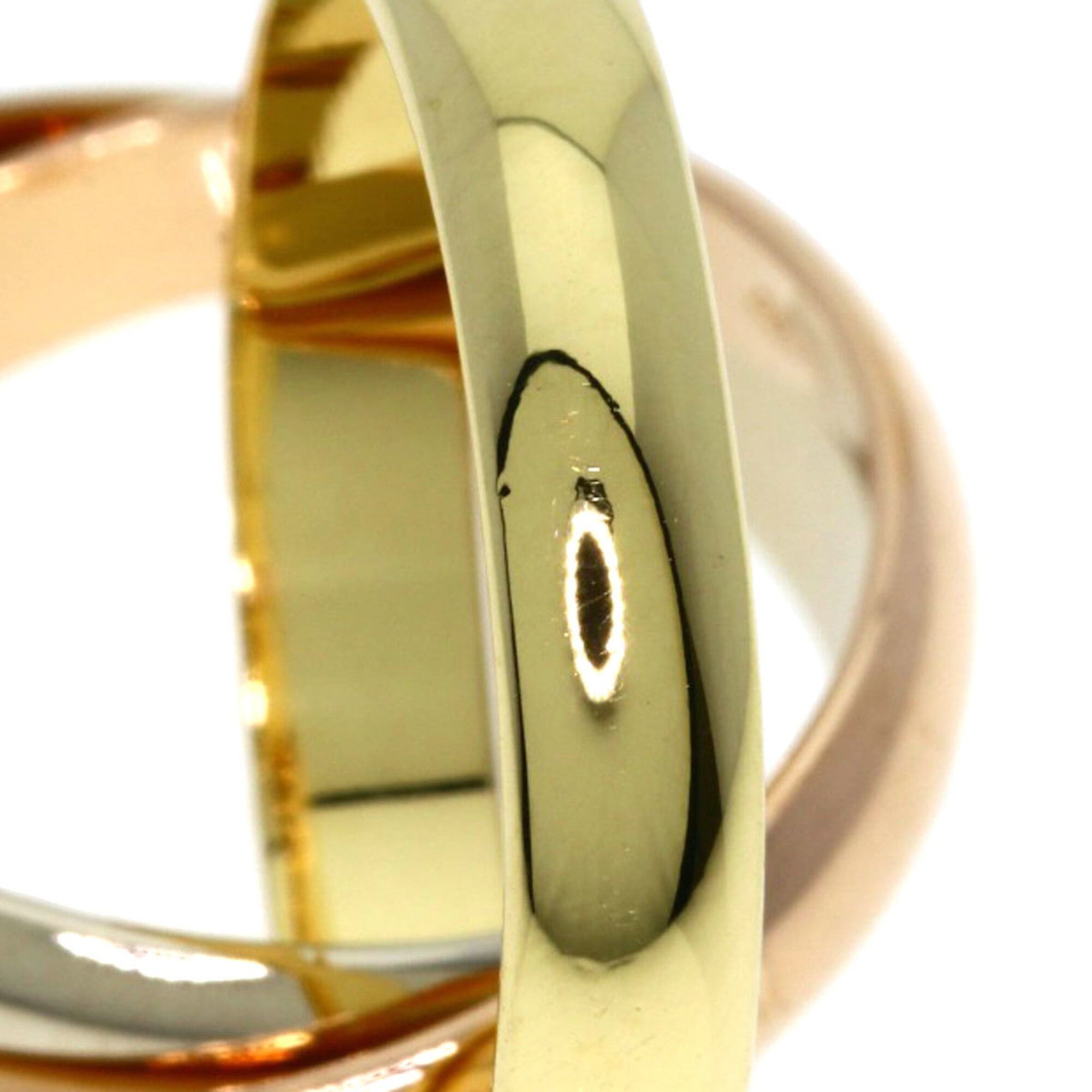 Cartier Cartier Trinity #50 Ring - 18K Yellow Gold/18K Pink White Gold Women's CARTIER Size ONE SIZE - 5 Thumbnail