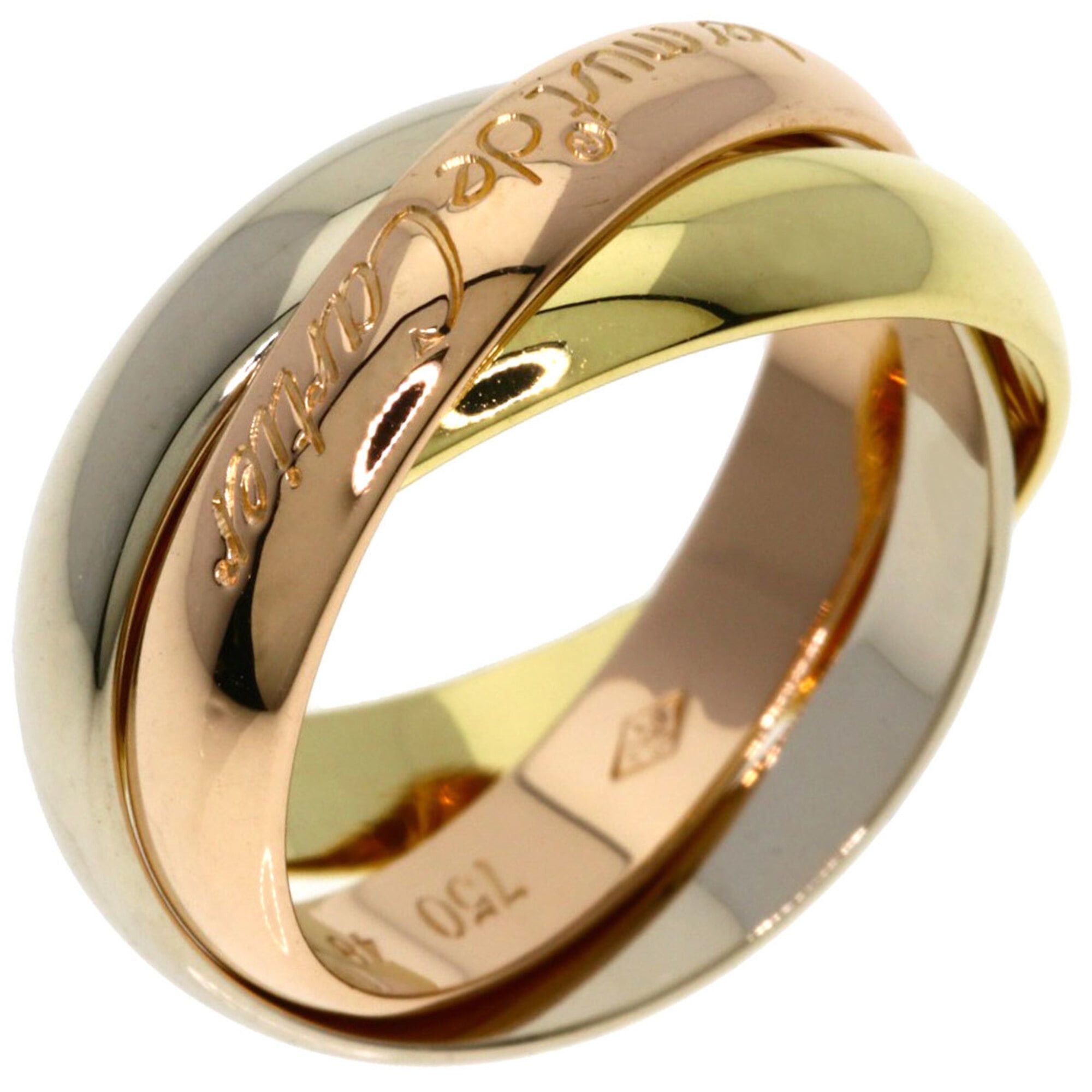 Cartier Cartier Trinity #48 Ring - 18K Yellow Gold/18K Pink White Gold Women's CARTIER Size ONE SIZE - 2 Thumbnail