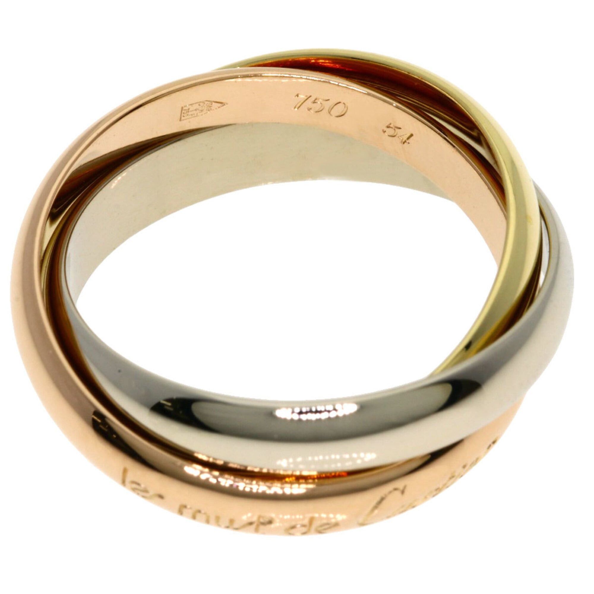 Cartier Cartier Trinity #54 Ring - 18K Yellow Gold/18K Pink White Gold Women's CARTIER Size ONE SIZE - 3 Thumbnail