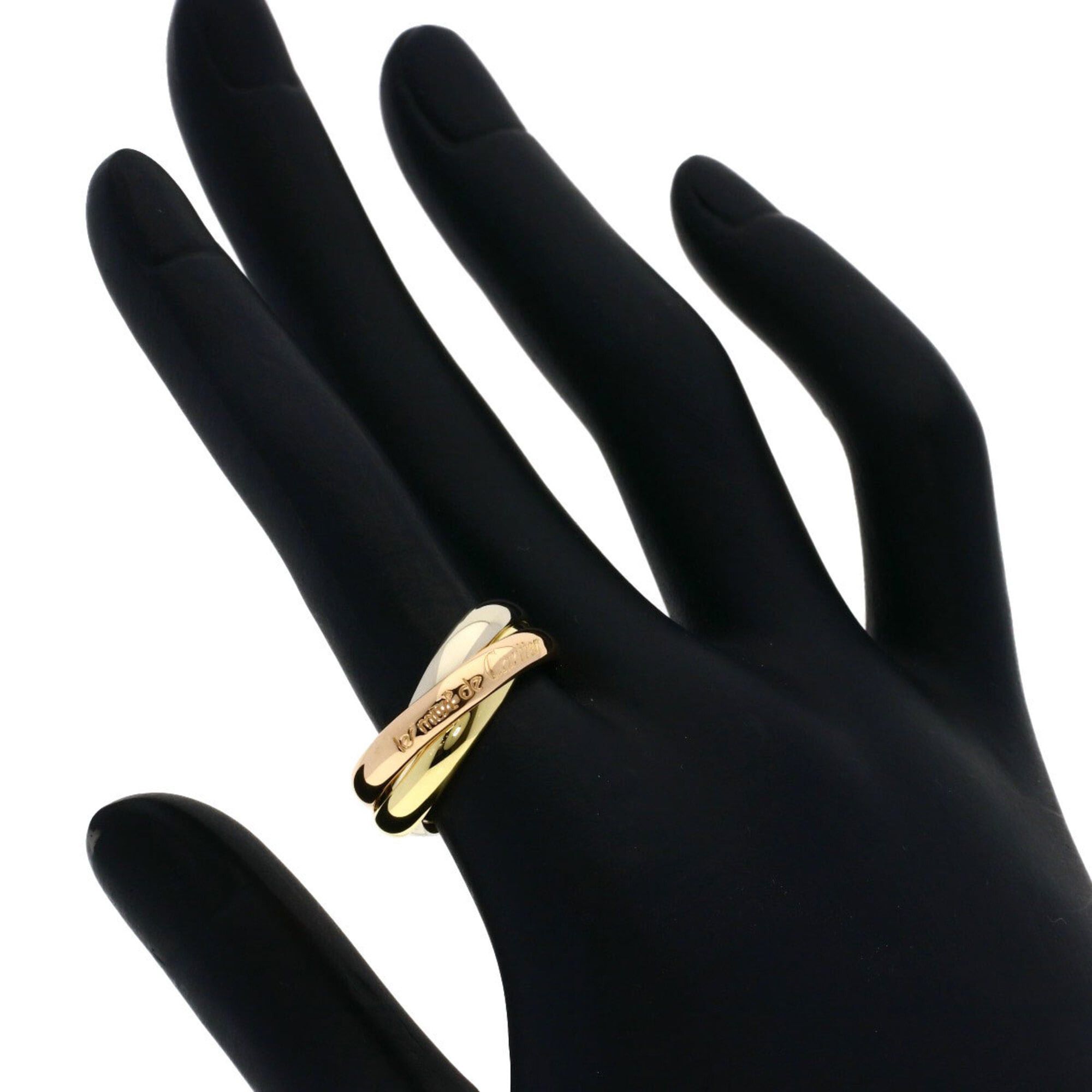 Cartier Cartier Trinity #54 Ring - 18K Yellow Gold/18K Pink White Gold Women's CARTIER Size ONE SIZE - 5 Thumbnail