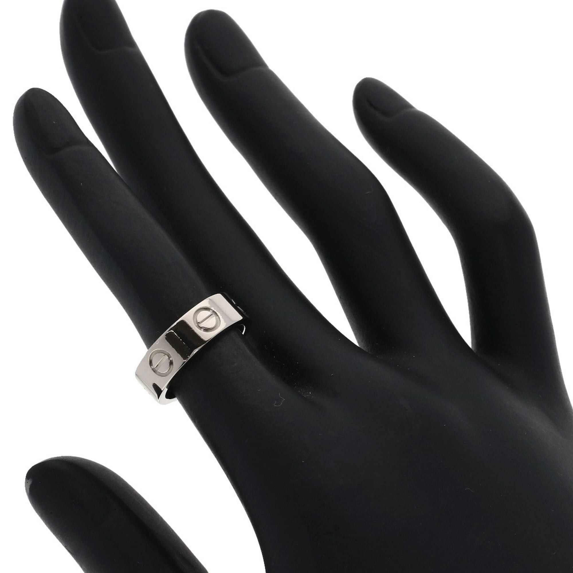 Cartier Cartier Love Ring #48, 18K White Gold, Women's Ring, CARTIER Size ONE SIZE - 5 Thumbnail