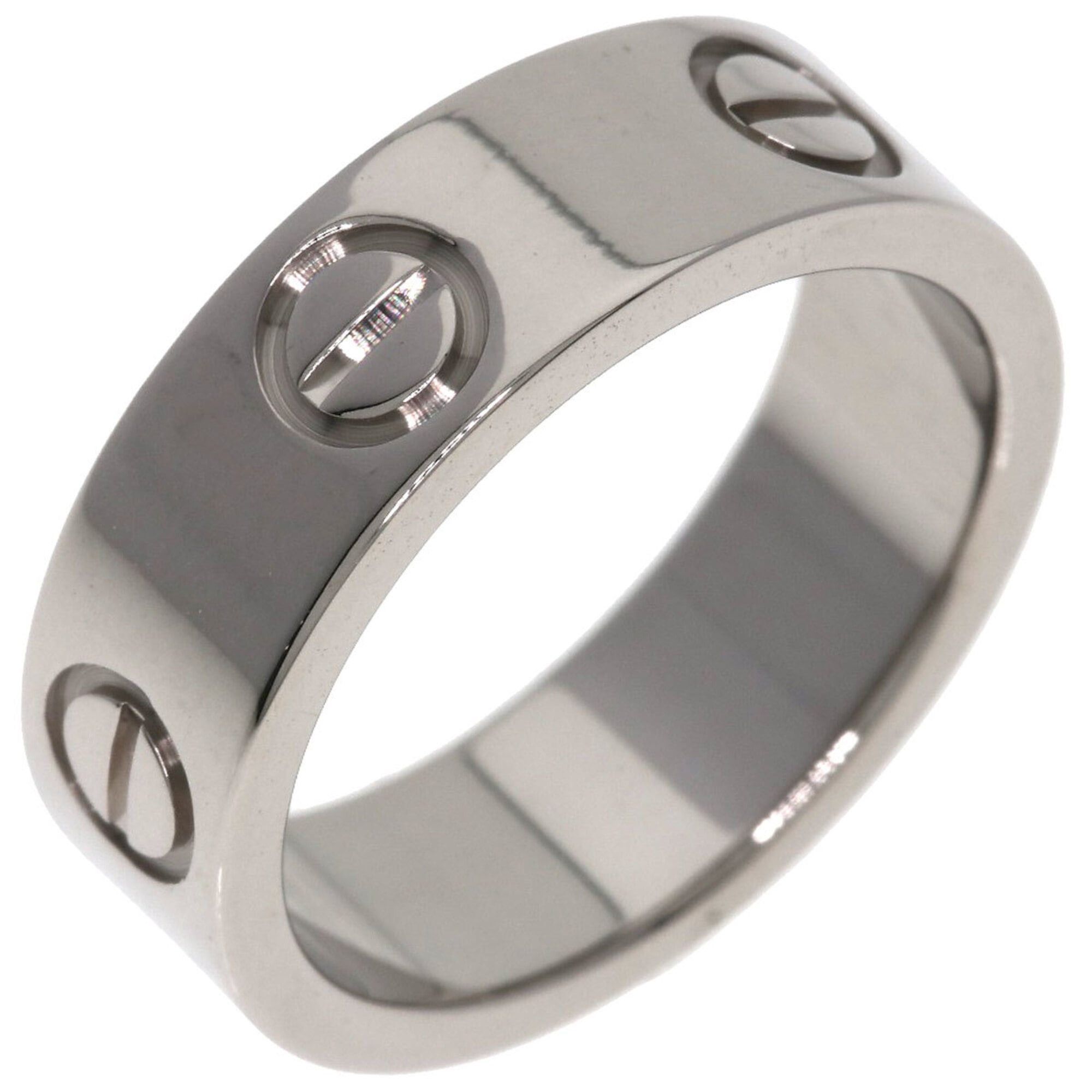 Cartier Cartier Love Ring #48, 18K White Gold, Women's Ring, CARTIER Size ONE SIZE - 2 Thumbnail