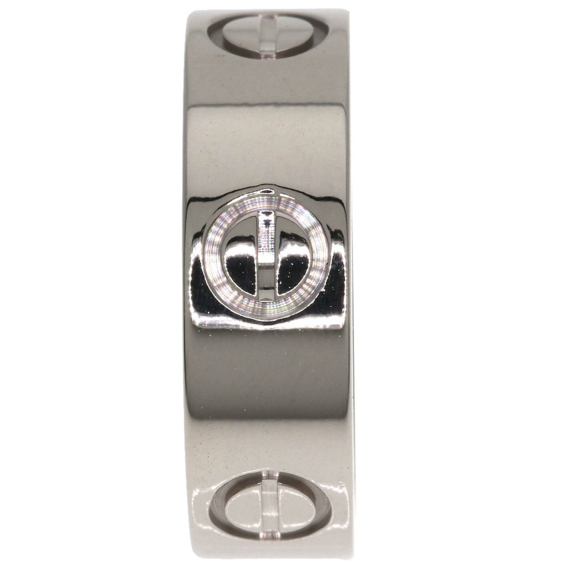 Cartier Cartier Love Ring #48, 18K White Gold, Women's Ring, CARTIER Size ONE SIZE - 3 Thumbnail