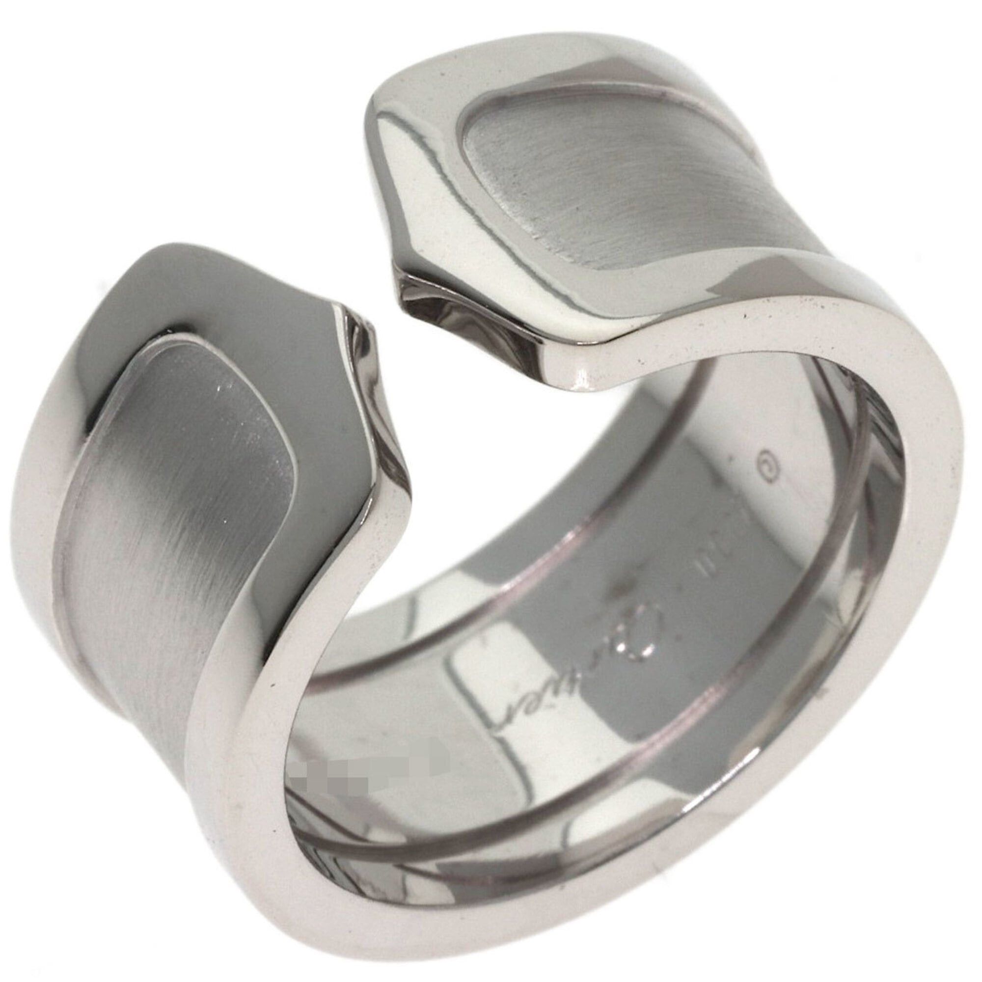 Cartier Cartier C2 Ring LM #53 Ring, 18K White Gold, Women's, CARTIER Size ONE SIZE - 2 Thumbnail
