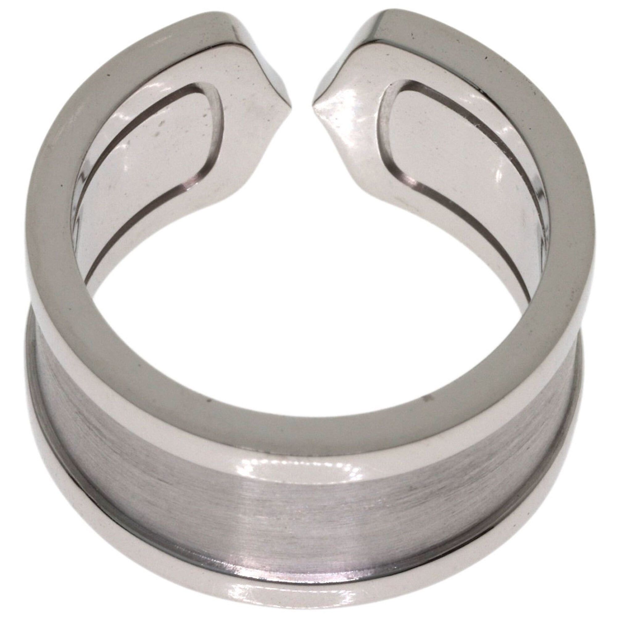 Cartier Cartier C2 Ring LM #53 Ring, 18K White Gold, Women's, CARTIER Size ONE SIZE - 4 Thumbnail