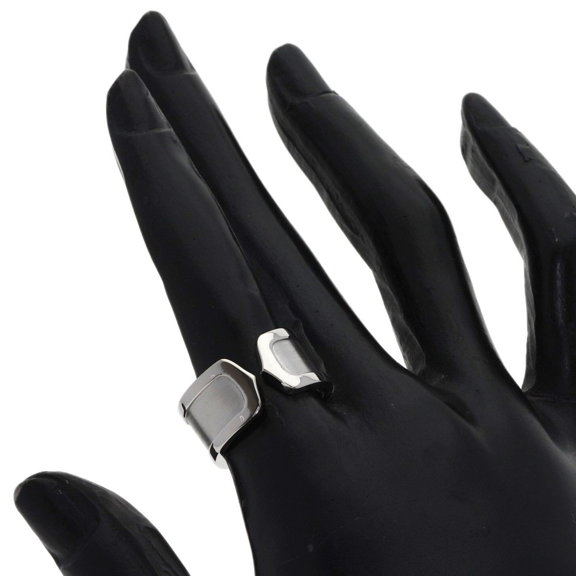 Cartier Cartier C2 Ring LM #53 Ring, 18K White Gold, Women's, CARTIER Size ONE SIZE - 7 Thumbnail
