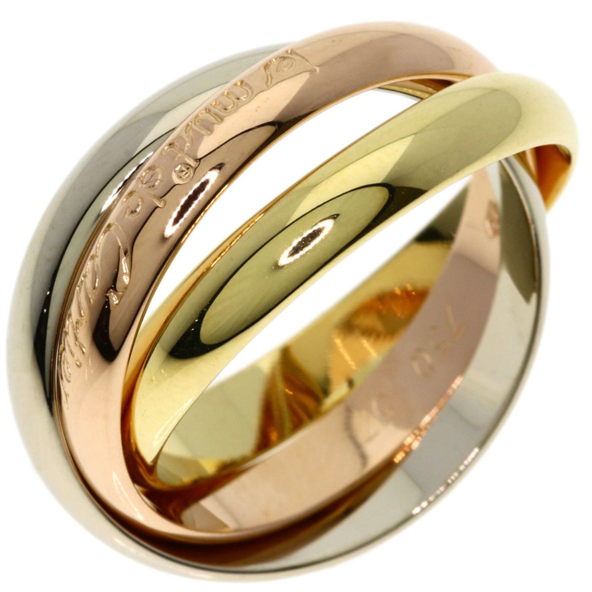Cartier Cartier Trinity #57 Ring - 18K Yellow Gold/18K Pink White Gold Women's CARTIER Size ONE SIZE - 2 Thumbnail