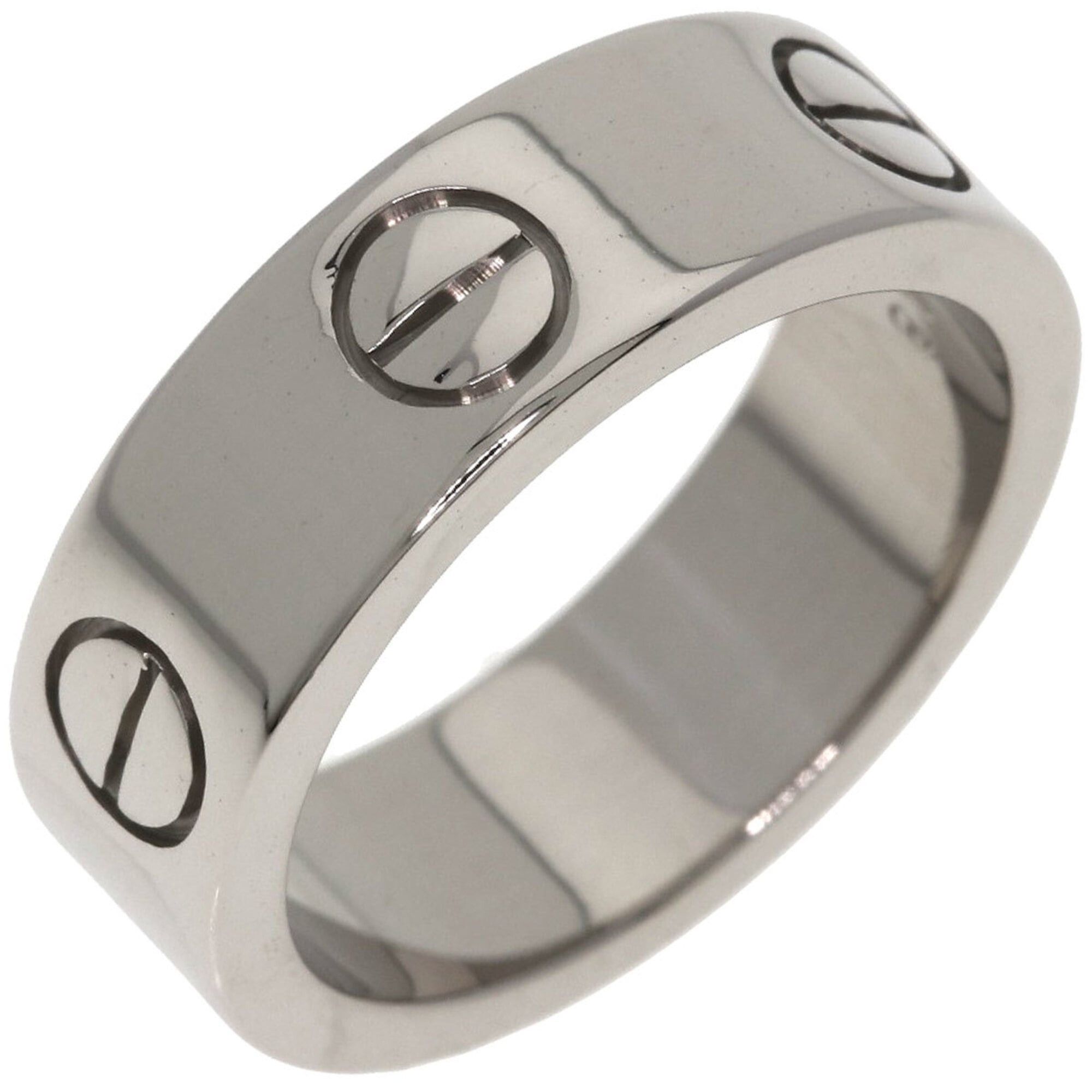 Cartier Cartier Love Ring #48, 18K White Gold, Women's Ring, CARTIER Size ONE SIZE - 2 Thumbnail