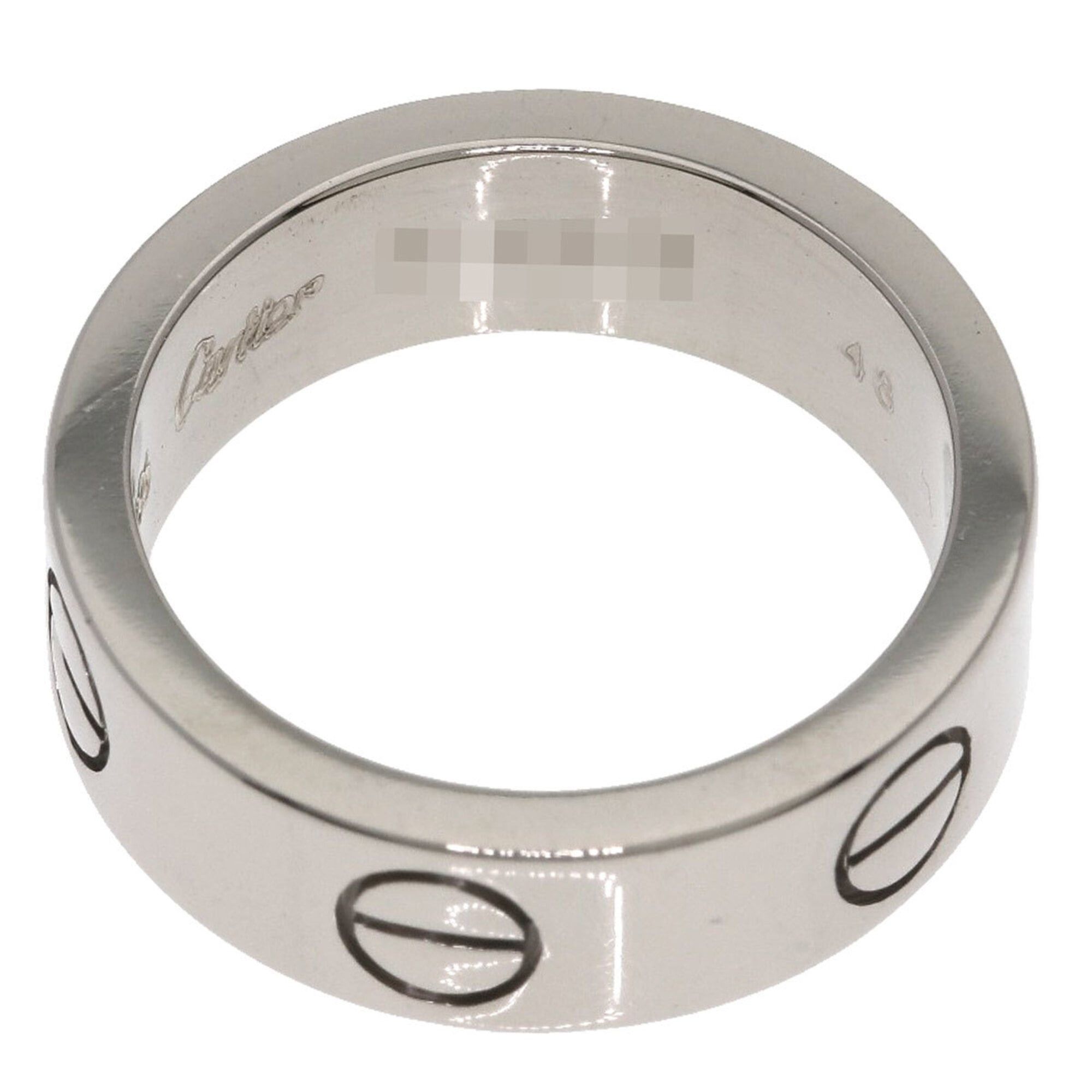 Cartier Cartier Love Ring #48, 18K White Gold, Women's Ring, CARTIER Size ONE SIZE - 4 Thumbnail