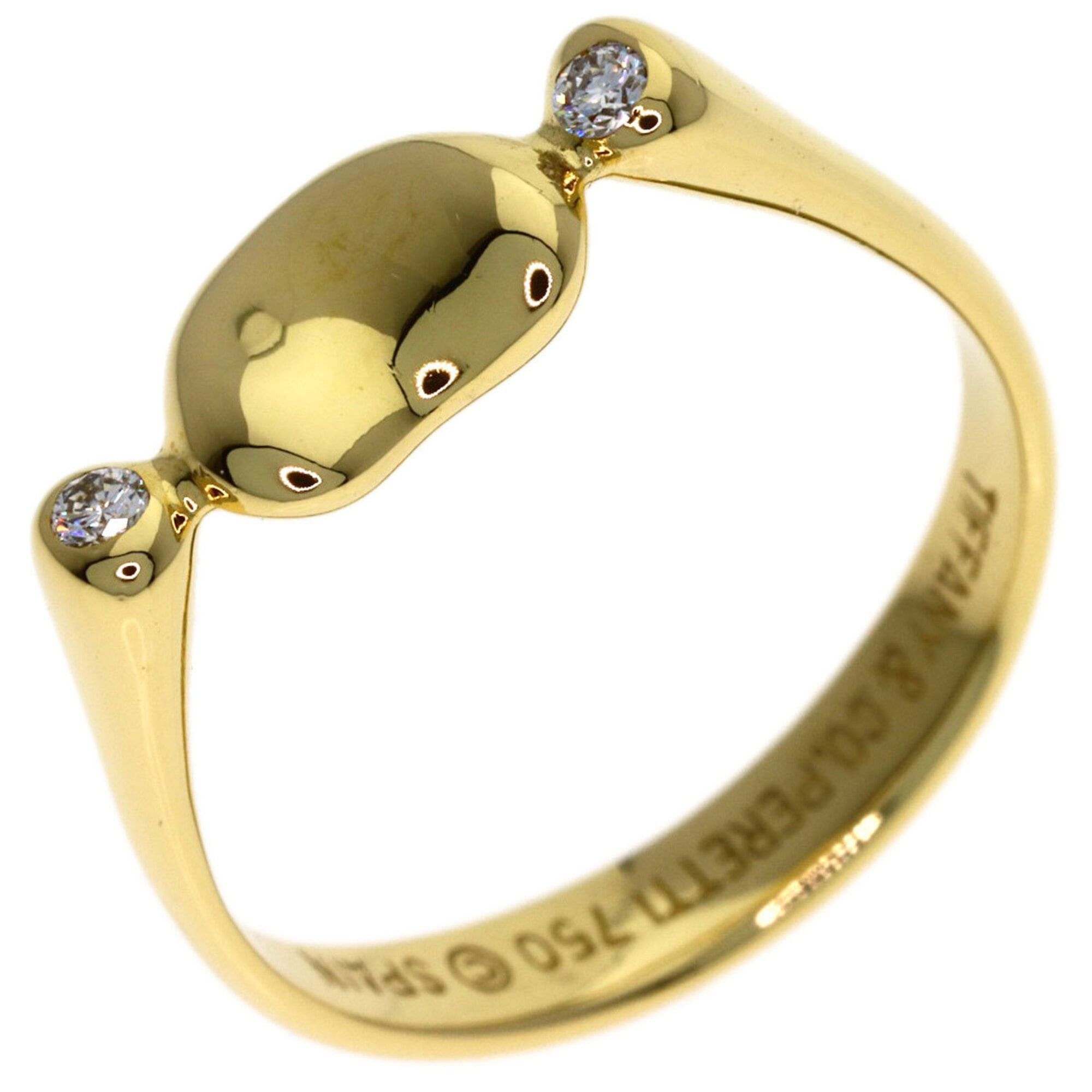 Tiffany & Co. Tiffany & Co. Bean 2-Piece Diamond Ring, 18K Yellow Gold, Women's. Size ONE SIZE - 2 Thumbnail