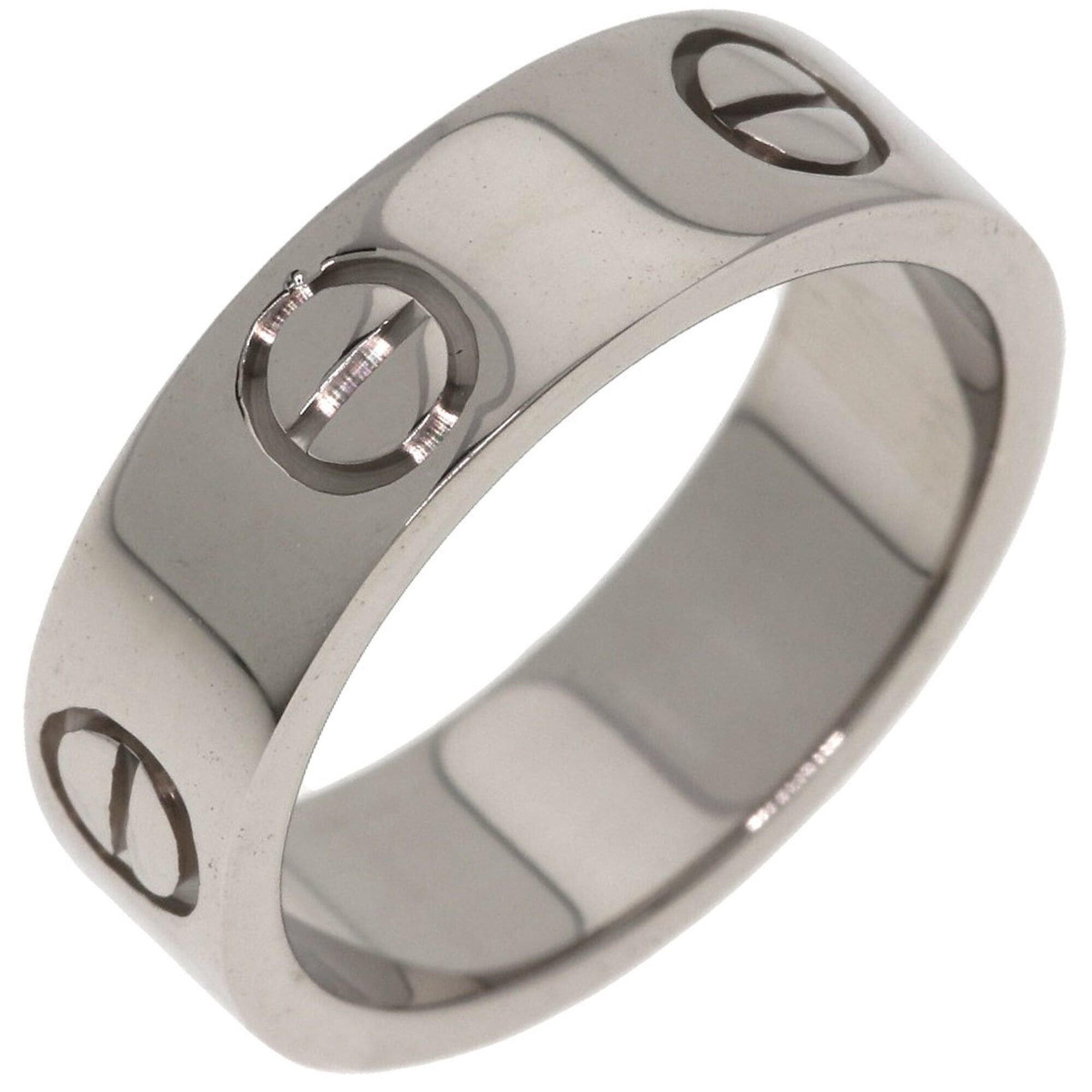 Cartier Cartier Love Ring #48, 18K White Gold, Women's Ring, CARTIER Size ONE SIZE - 2 Thumbnail