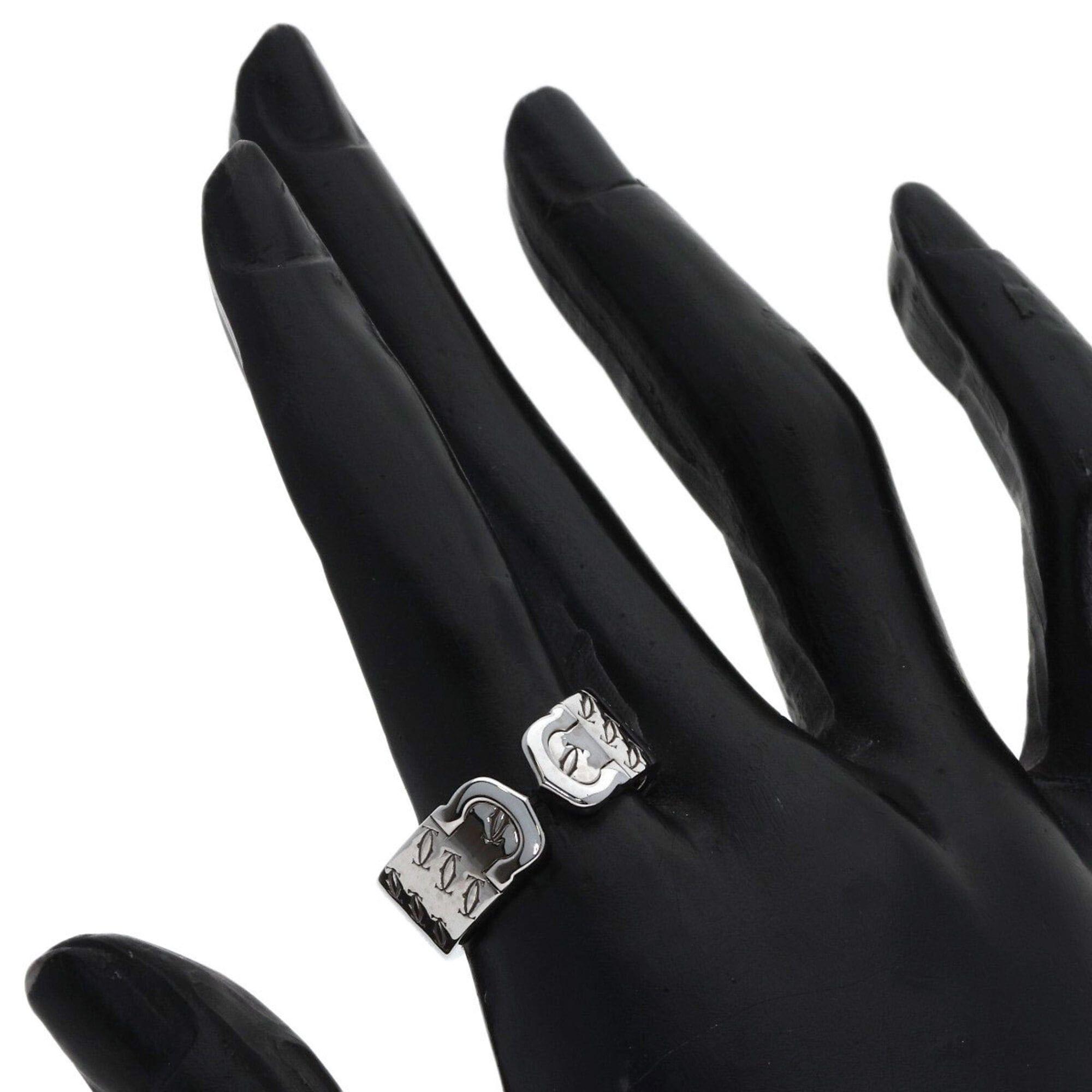 Cartier Cartier 2C Ring, 2000 Christmas Limited Edition, #57, 18K White Gold, Women's, CARTIER Size ONE SIZE - 7 Thumbnail