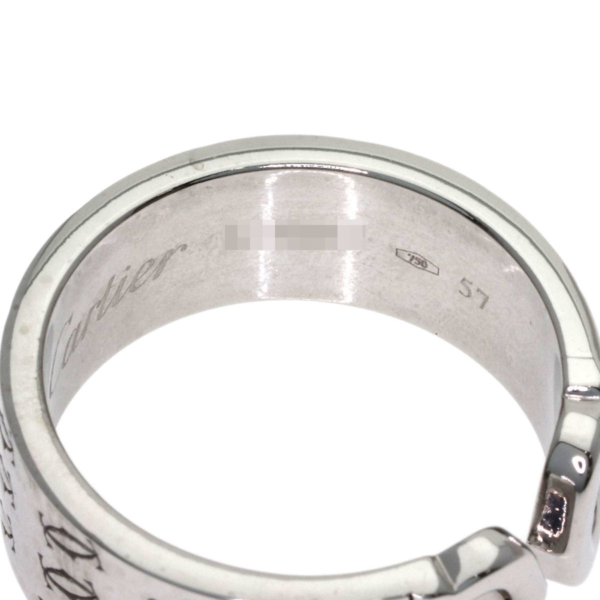 Cartier Cartier 2C Ring, 2000 Christmas Limited Edition, #57, 18K White Gold, Women's, CARTIER Size ONE SIZE - 6 Thumbnail