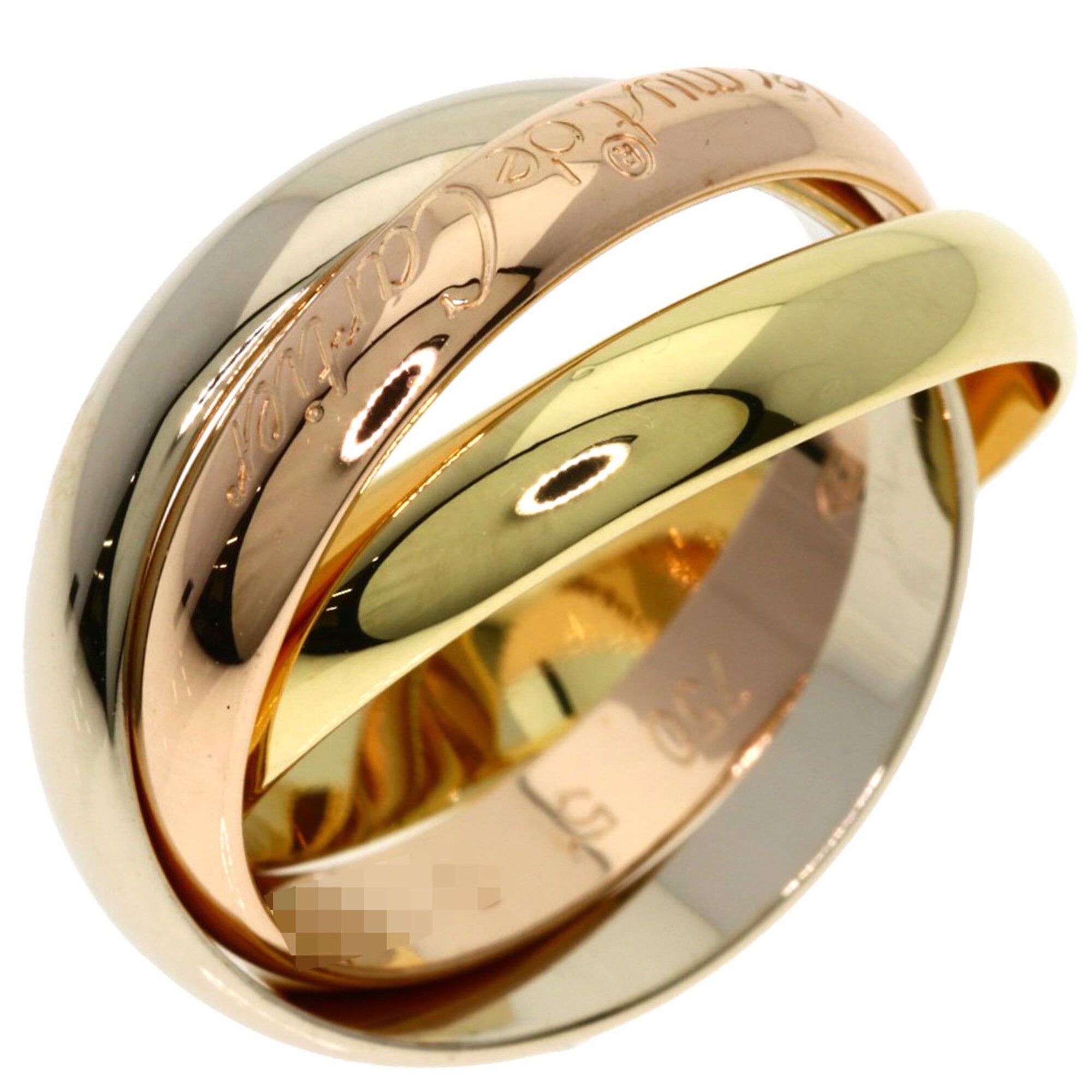 Cartier Cartier Trinity #51 Ring - 18K Yellow Gold/18K Pink White Gold Women's CARTIER Size ONE SIZE - 2 Thumbnail