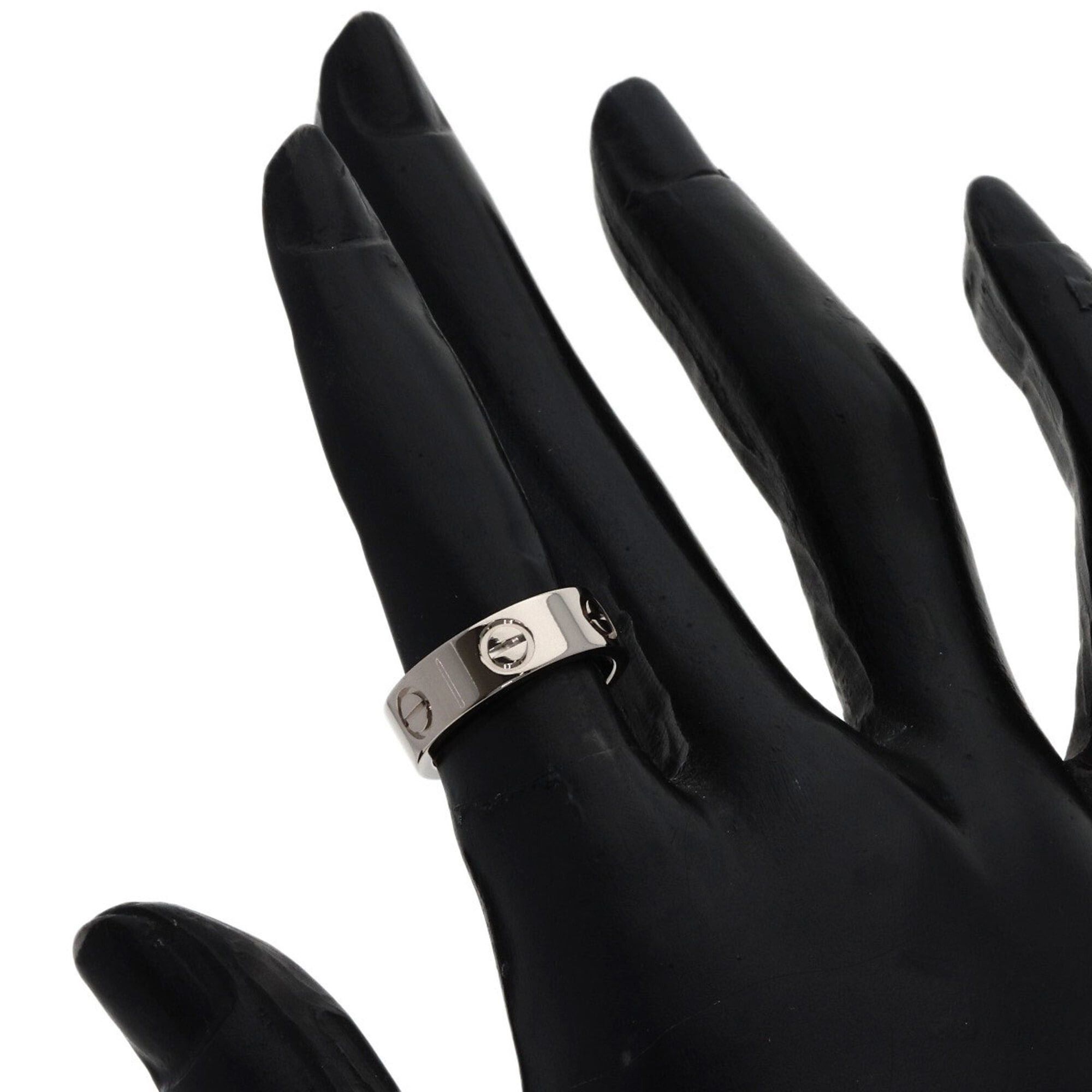 Cartier Cartier Love Ring #48, 18K White Gold, Women's Ring, CARTIER Size ONE SIZE - 5 Thumbnail