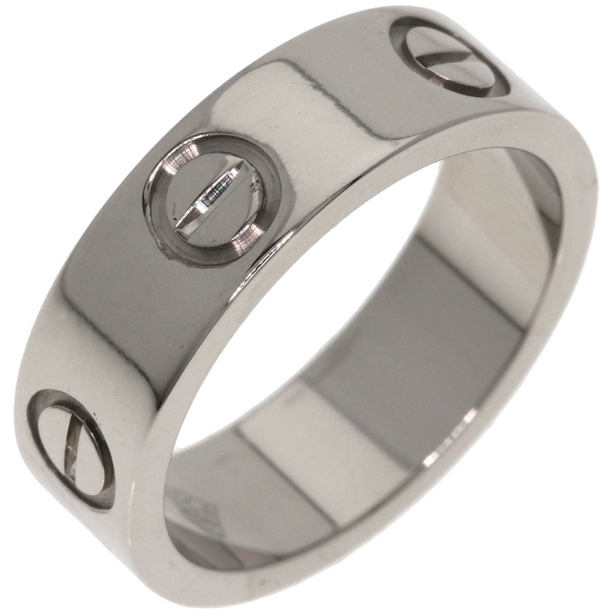 Cartier Cartier Love Ring #49, 18K White Gold, Women's Ring, CARTIER Size ONE SIZE - 2 Thumbnail