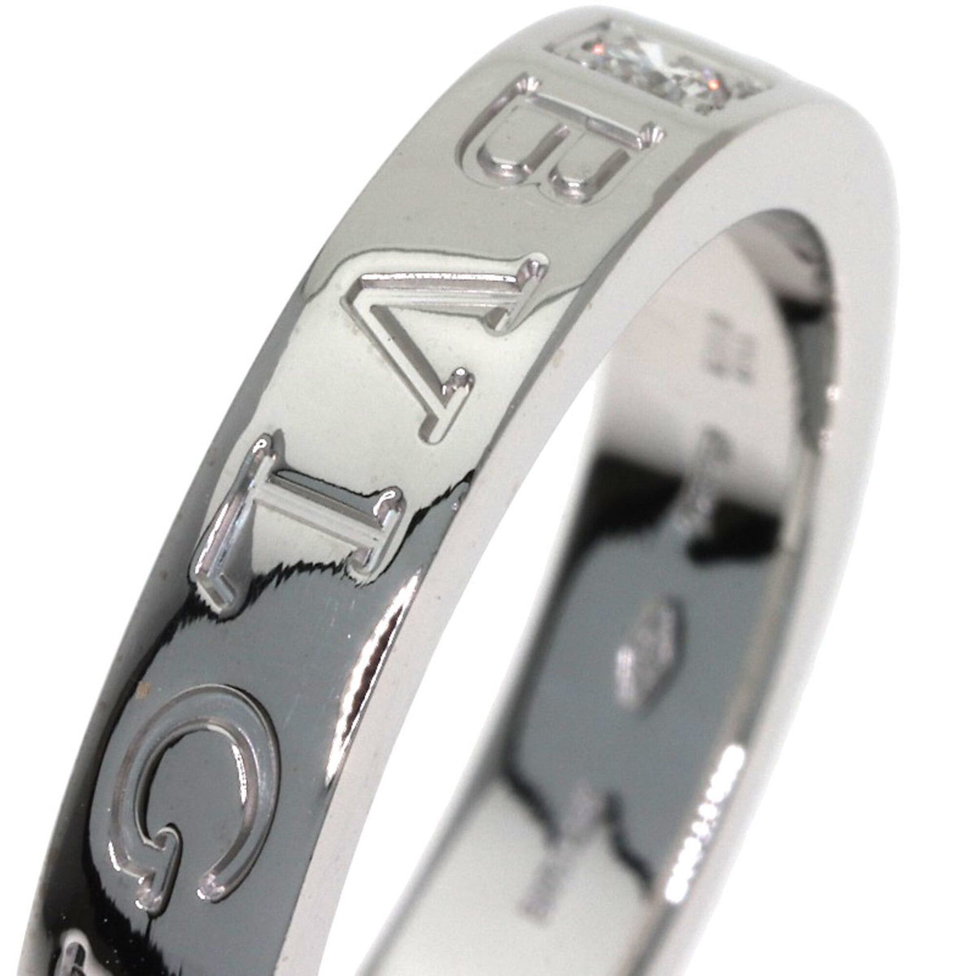 Bvlgari Bulgari Double Logo 1P Diamond Ring, 18K White Gold, Women's BVLGARI Size ONE SIZE - 7 Thumbnail