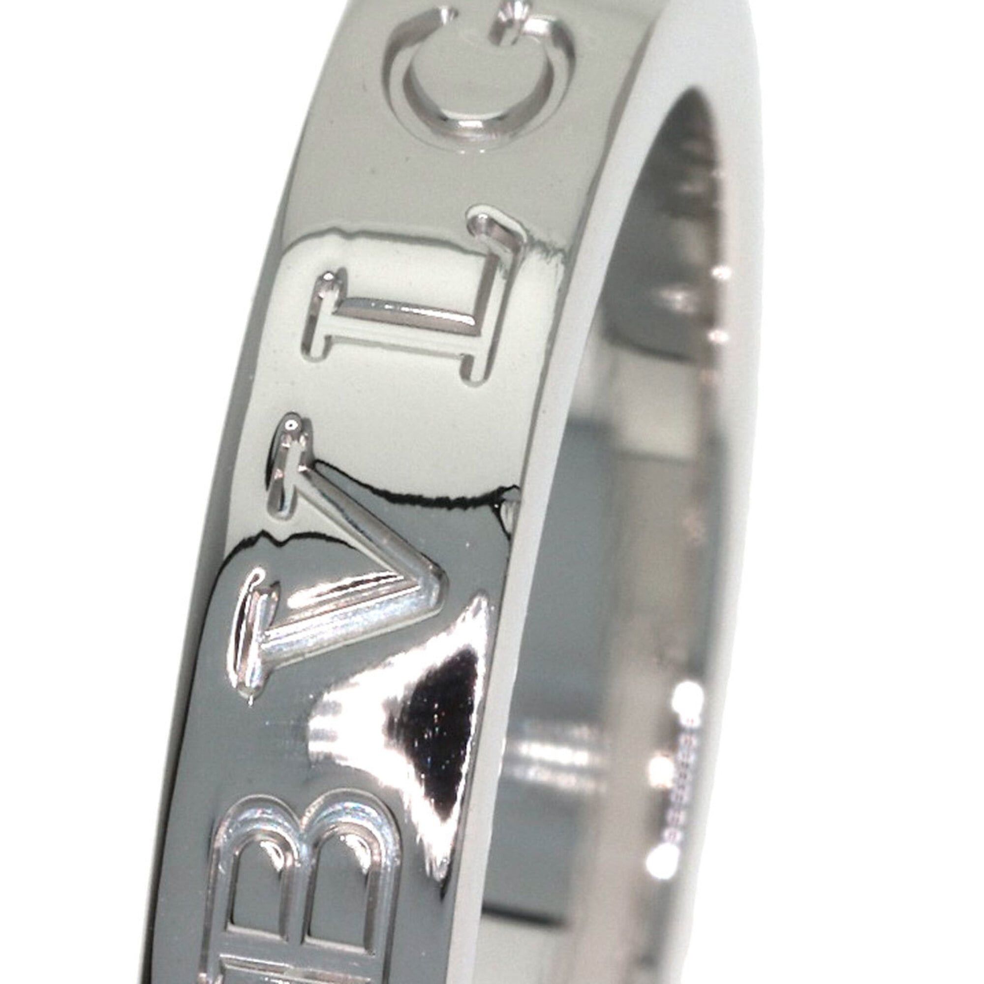Bvlgari Bulgari Double Logo 1P Diamond Ring, 18K White Gold, Women's BVLGARI Size ONE SIZE - 8 Thumbnail