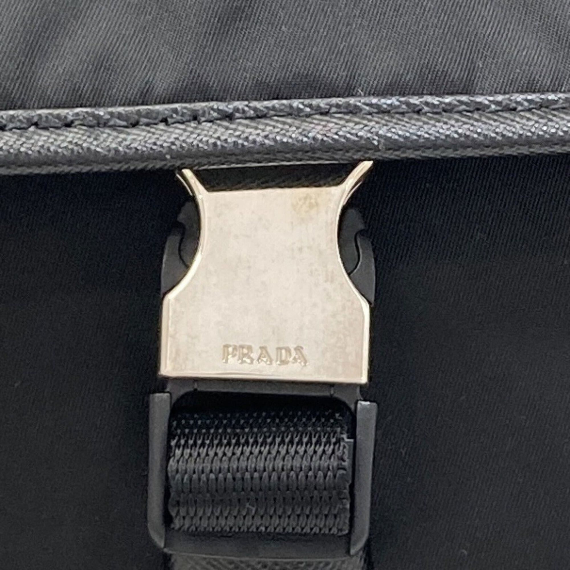 Prada Prada logo hardware shoulder bag, nylon, women's. Size ONE SIZE - 10 Thumbnail