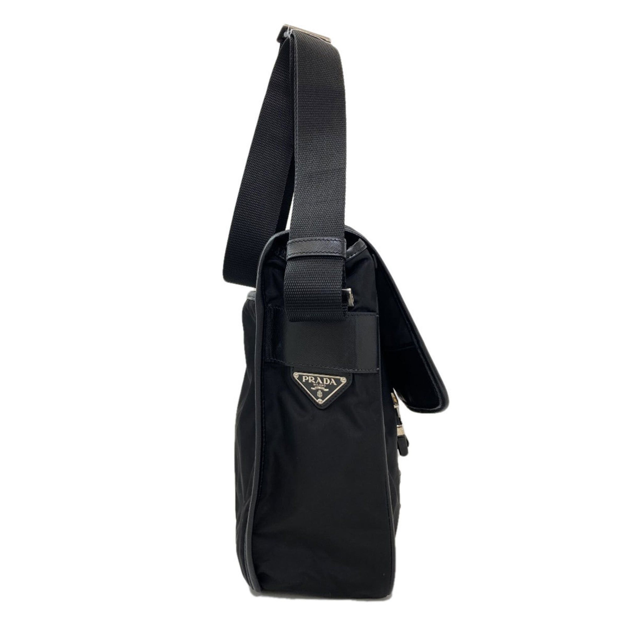Prada Prada logo hardware shoulder bag, nylon, women's. Size ONE SIZE - 3 Thumbnail