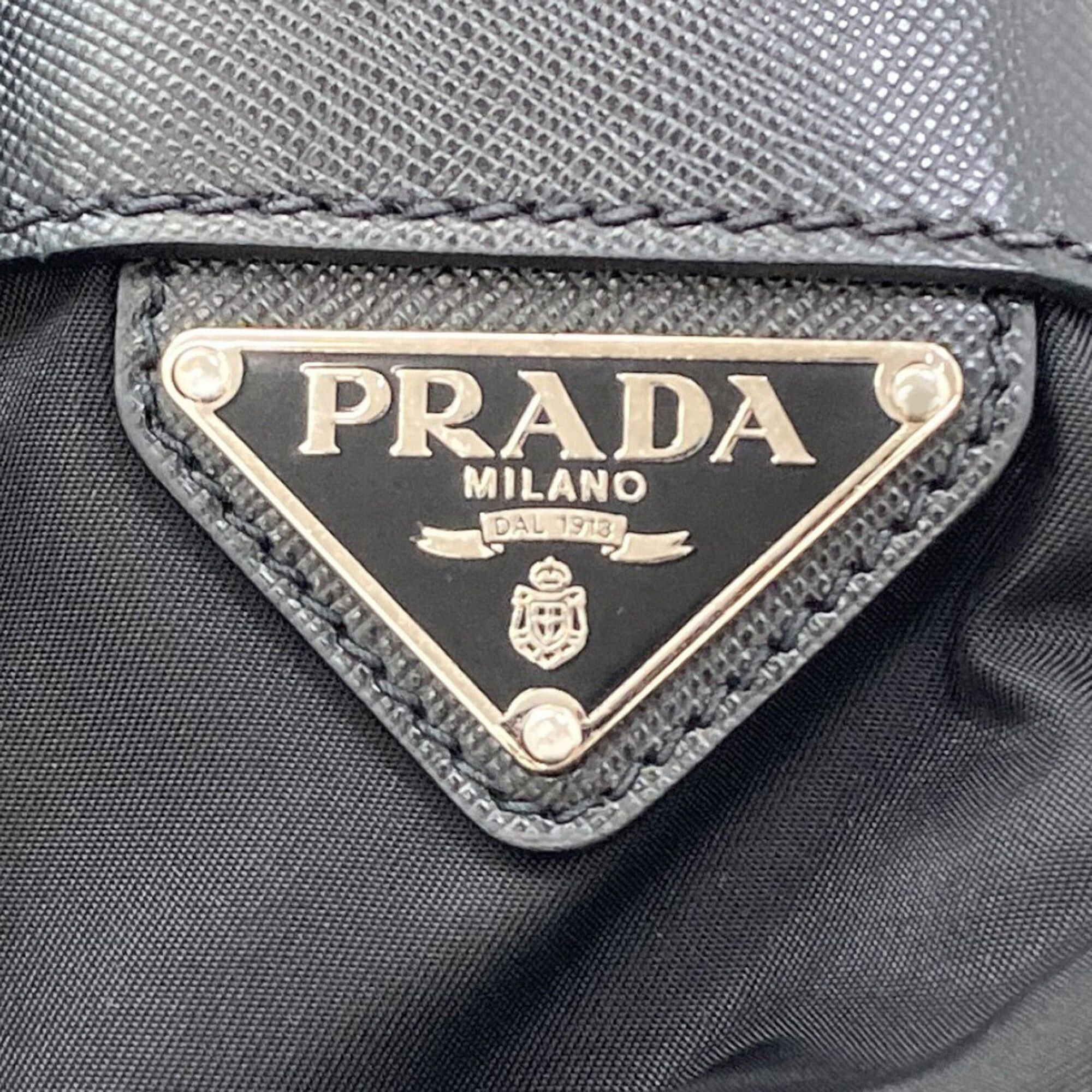 Prada Prada logo hardware shoulder bag, nylon, women's. Size ONE SIZE - 7 Thumbnail