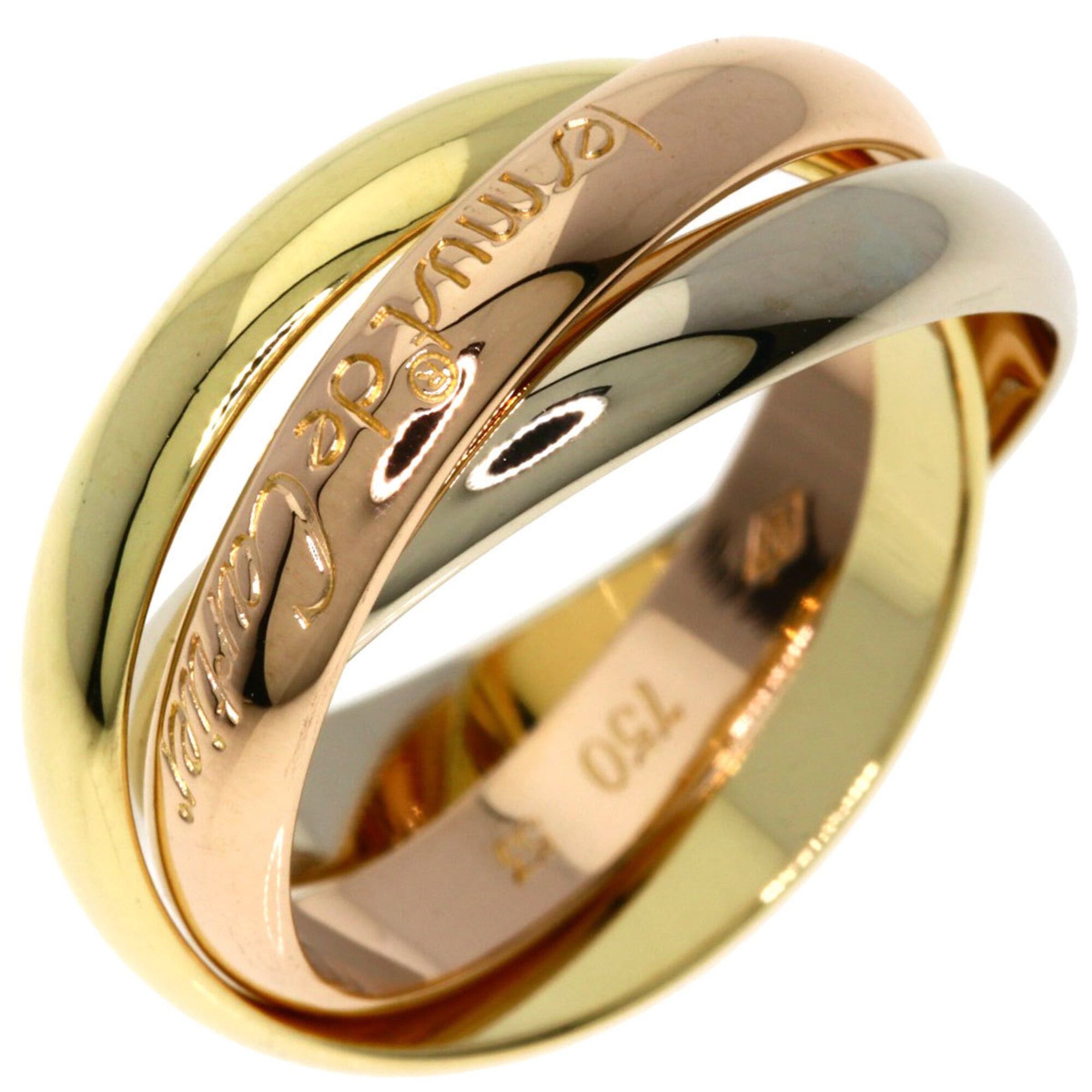 Cartier Cartier Trinity #53 Ring - 18K Yellow Gold/18K Pink White Gold Women's CARTIER Size ONE SIZE - 2 Thumbnail