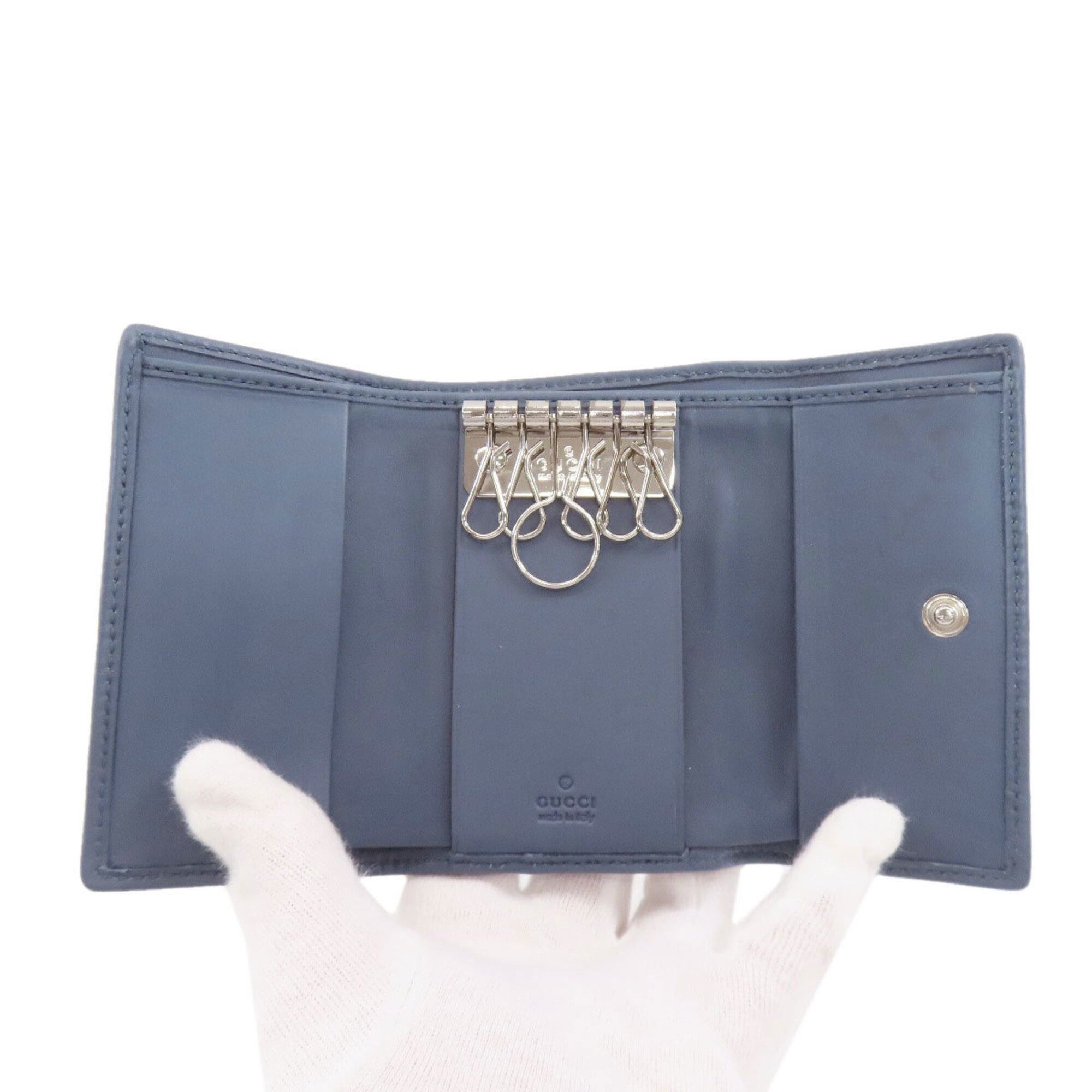 Gucci Gucci 256441 GG Signature Shima Bi-fold Wallet Leather Women's GUCCI Size ONE SIZE - 4 Thumbnail