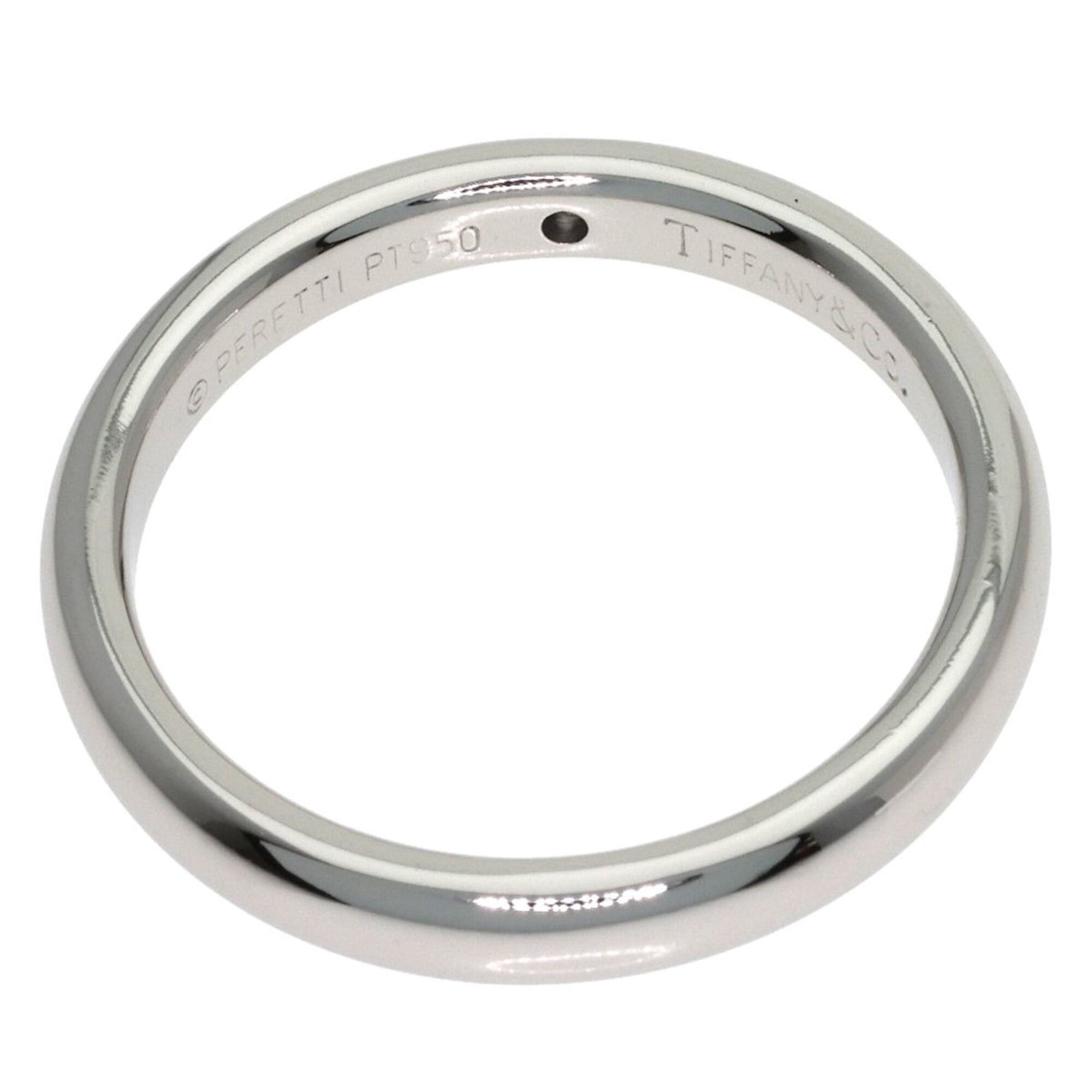Tiffany & Co. Tiffany & Co. Curved Band 1P Diamond Ring, Platinum PT950, Women's Ring. Size ONE SIZE - 4 Thumbnail